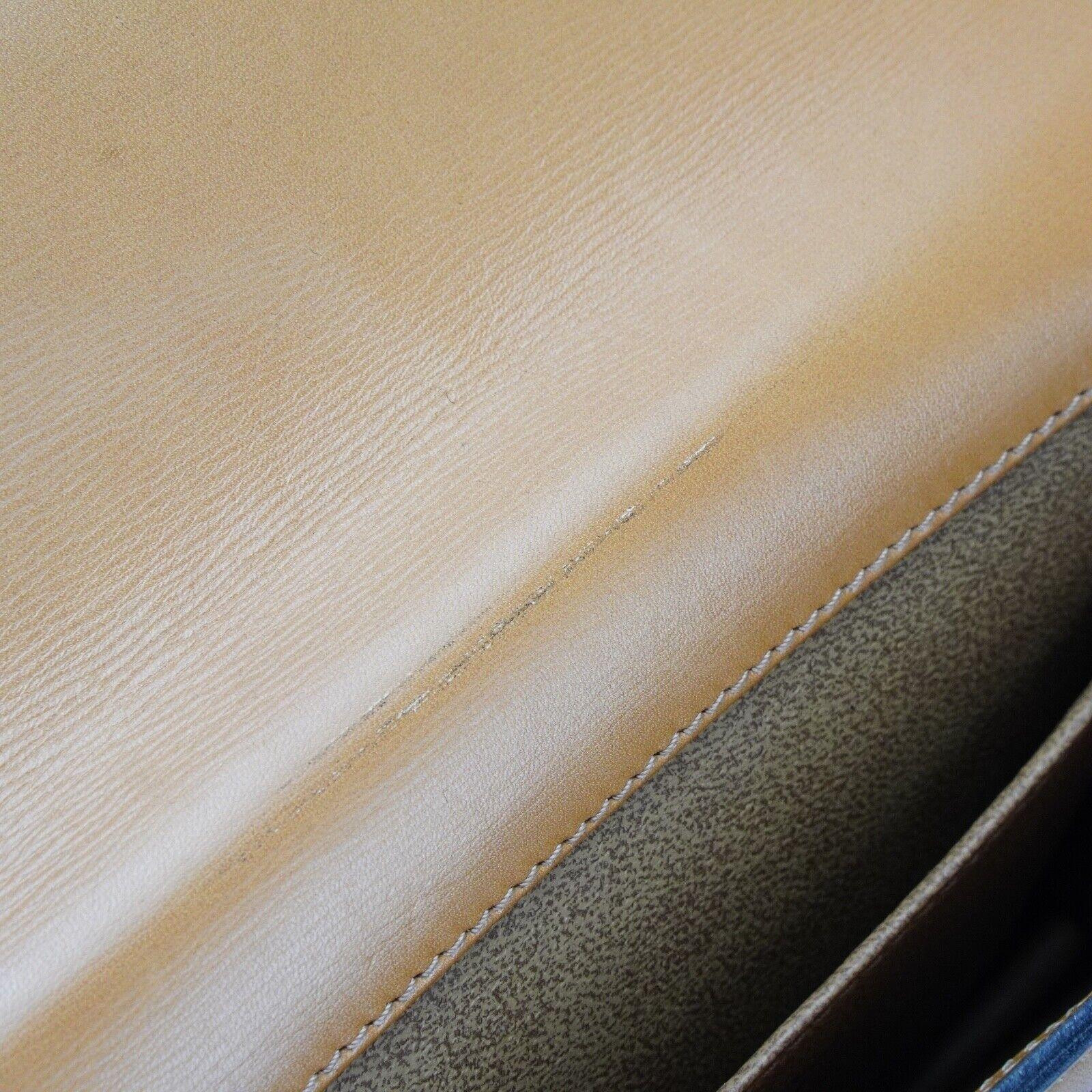 Christian Dior Leather Chain Box Bag Beige