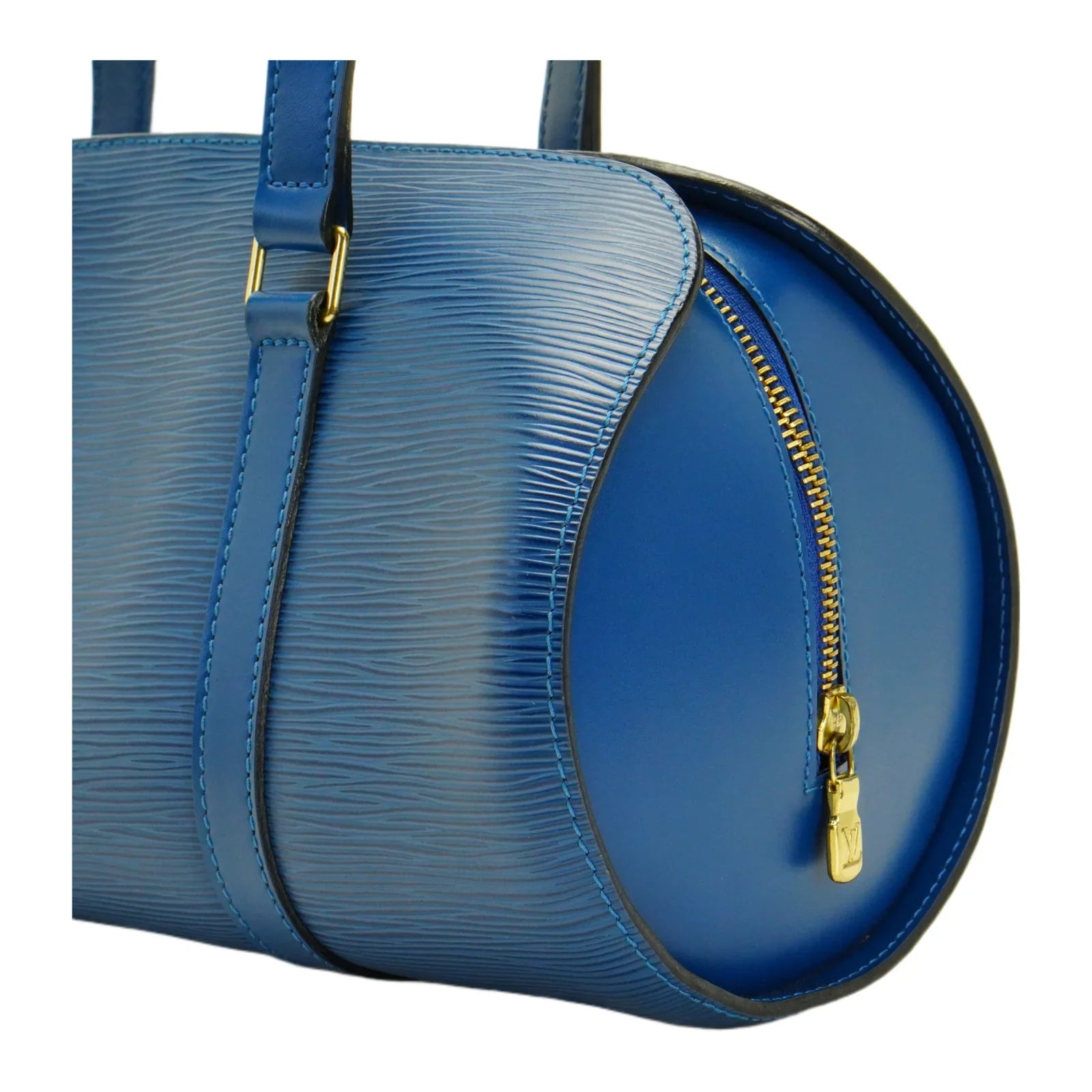 Louis Vuitton Epi Papillon Blue Bag With Pouch