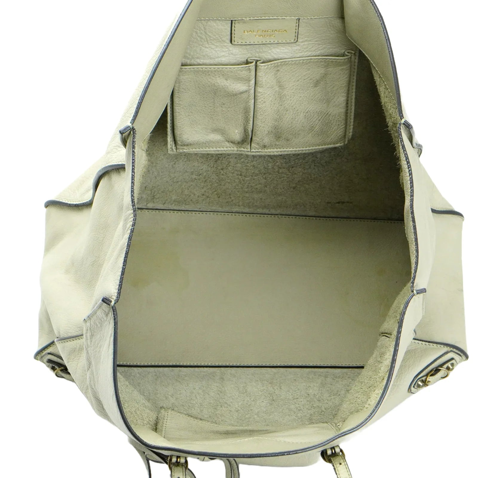 Balenciaga Paper Bag 2WAY leather Ivory