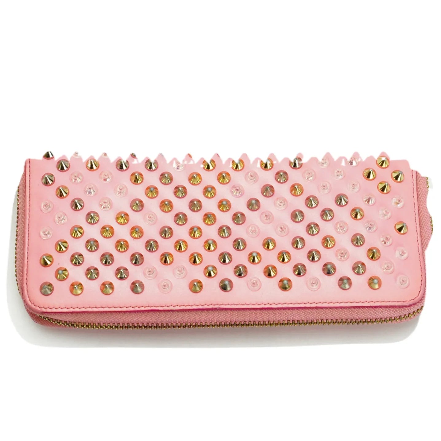 Christian Louboutin Panettone Spike Long Wallet Pink