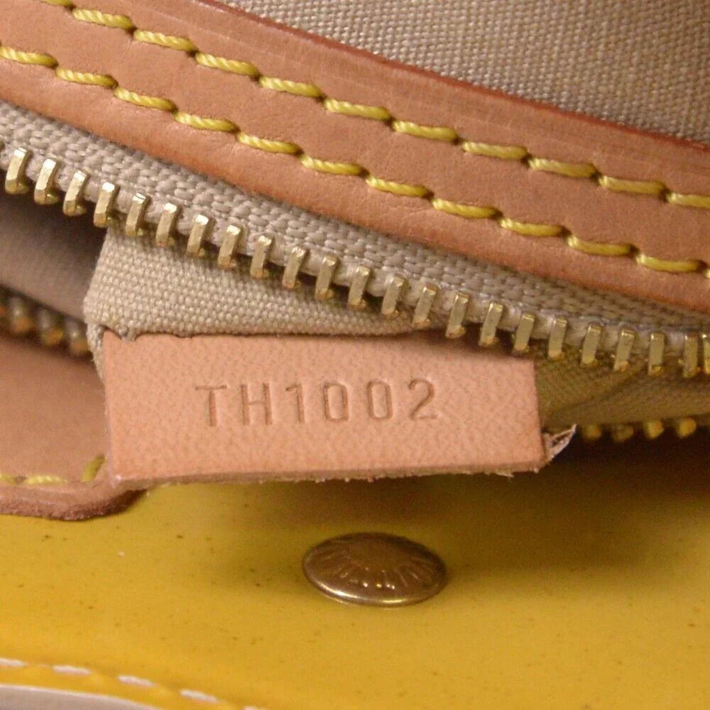 Louis Vuitton Monogram Vernis Reade PM Bag, Tan and Yellow