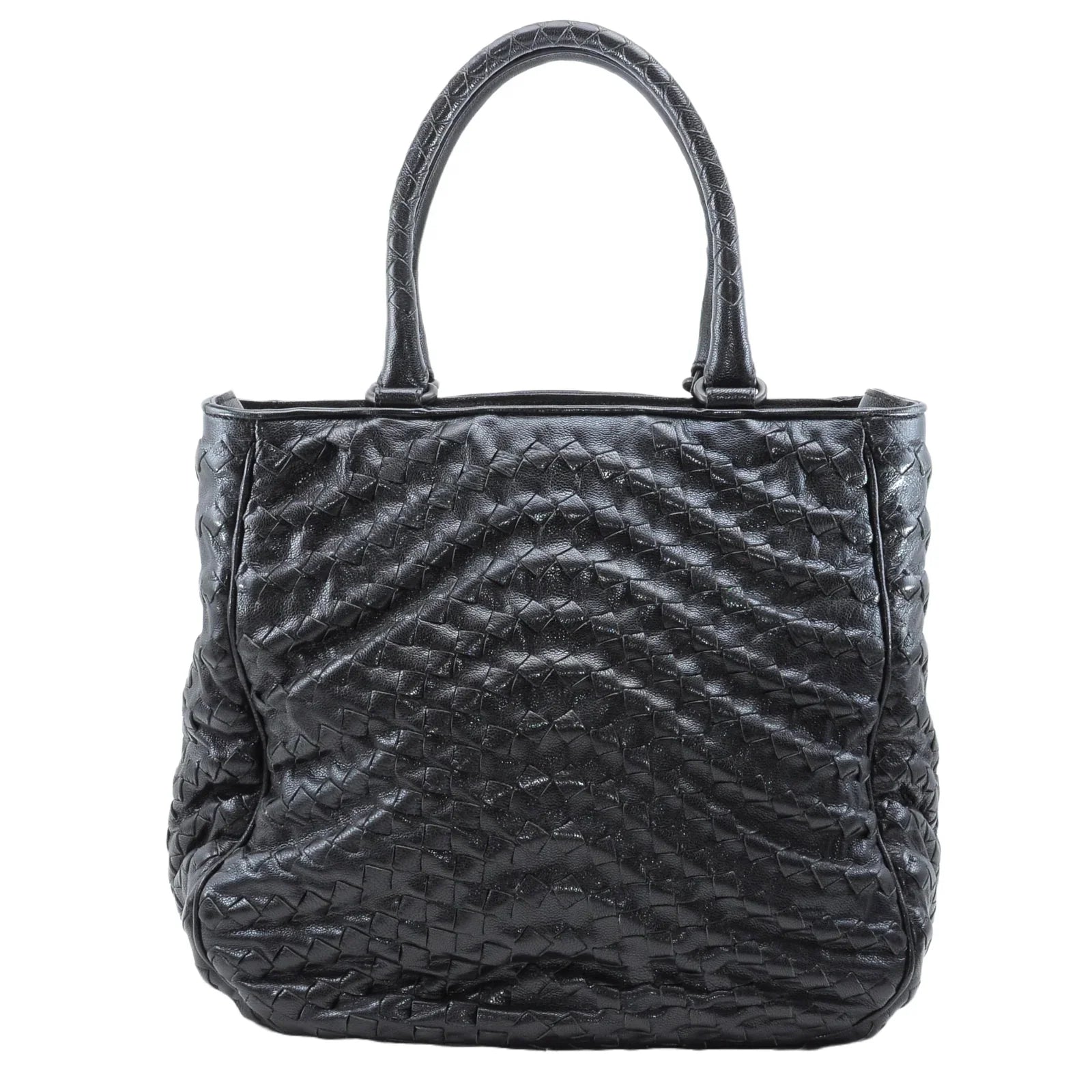 Bottega Veneta Intrecciato Tote Bag Black