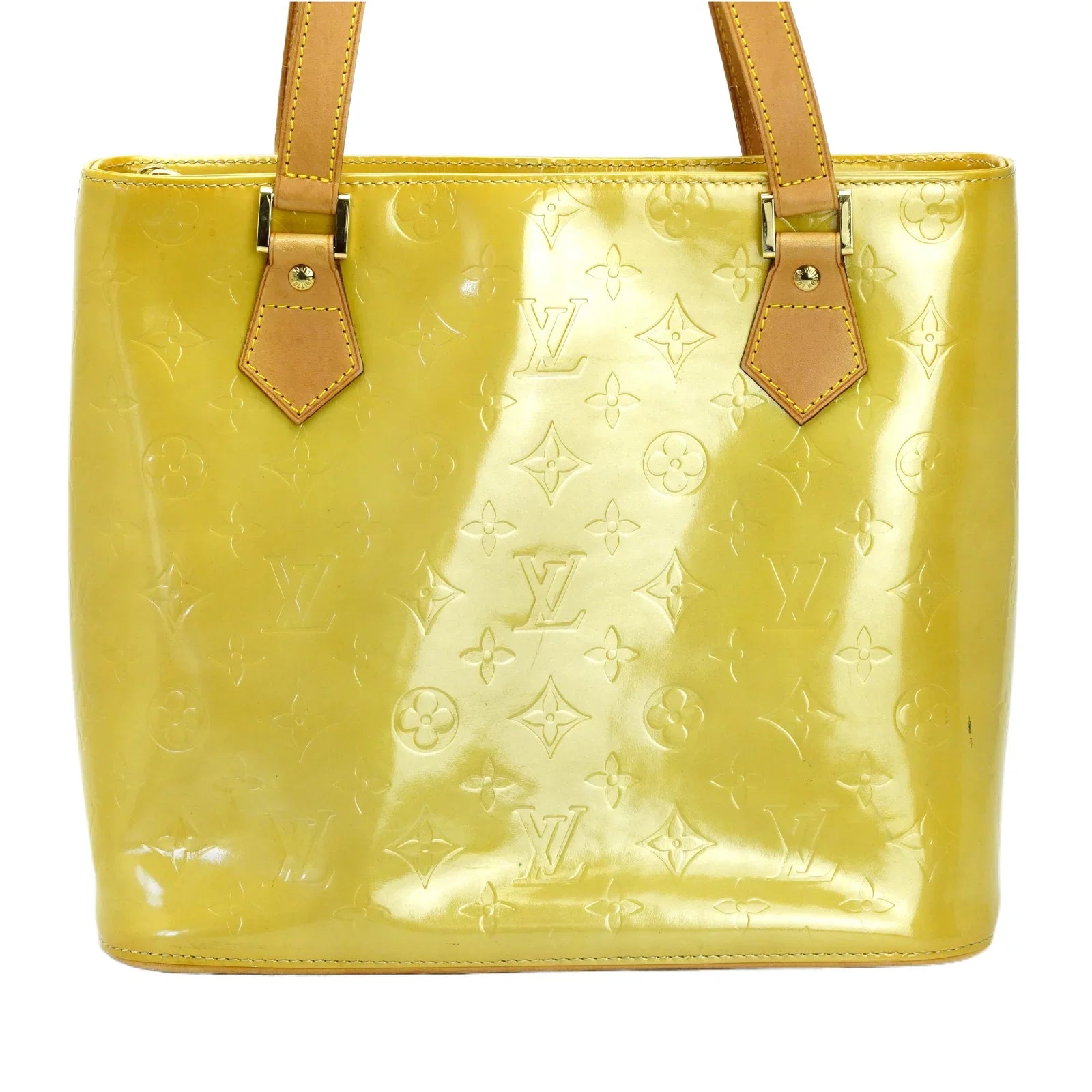 Louis Vuitton Vernis Houston Tote Bag Yellow