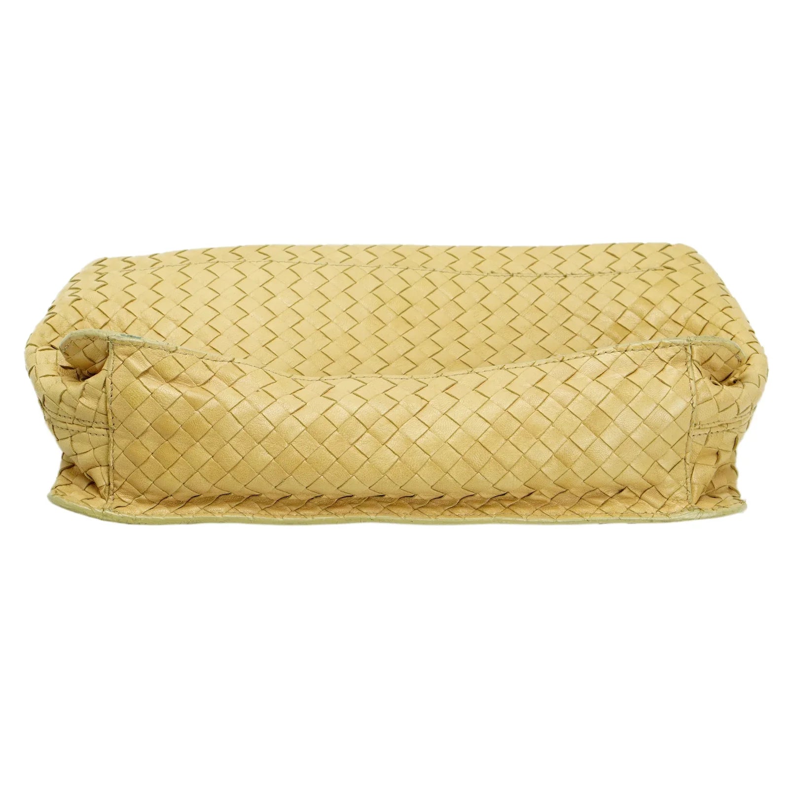 Bottega Veneta Intrecciato Leather Shoulder Bag Beige