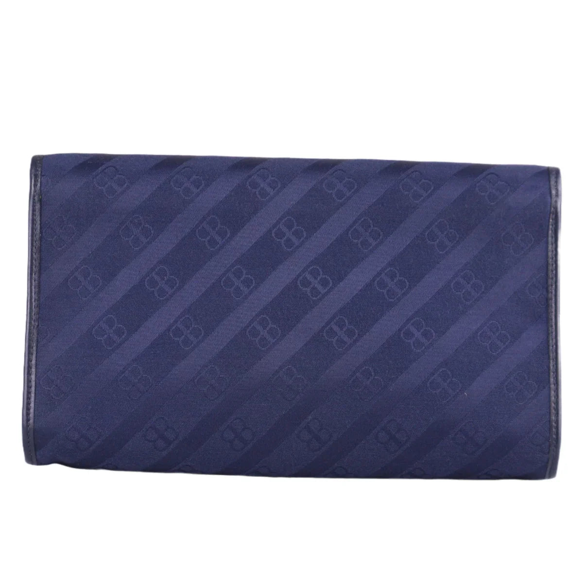 Balenciaga BB Monogram Chain Cloth Crossbody Bag Blue