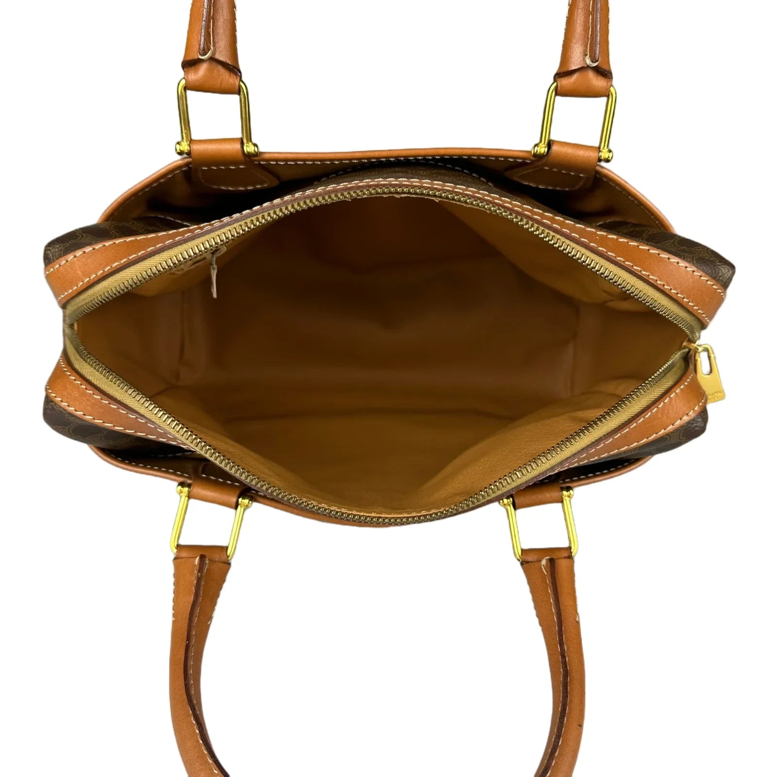 Celine Triomphe Macadam Monogram Mini Boston Bag