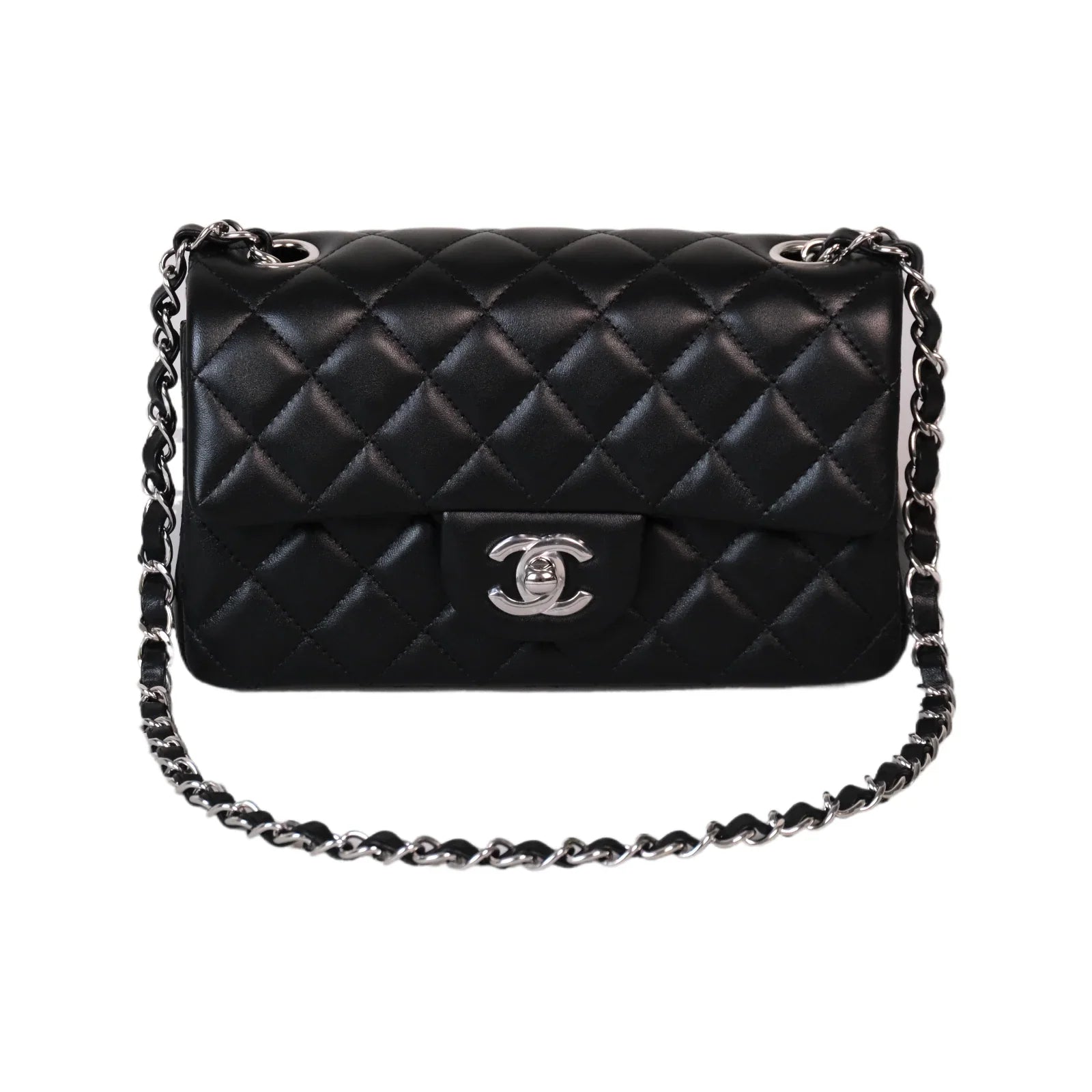 Chanel Mini Classic Flap Crossbody Bag Brand New Black
