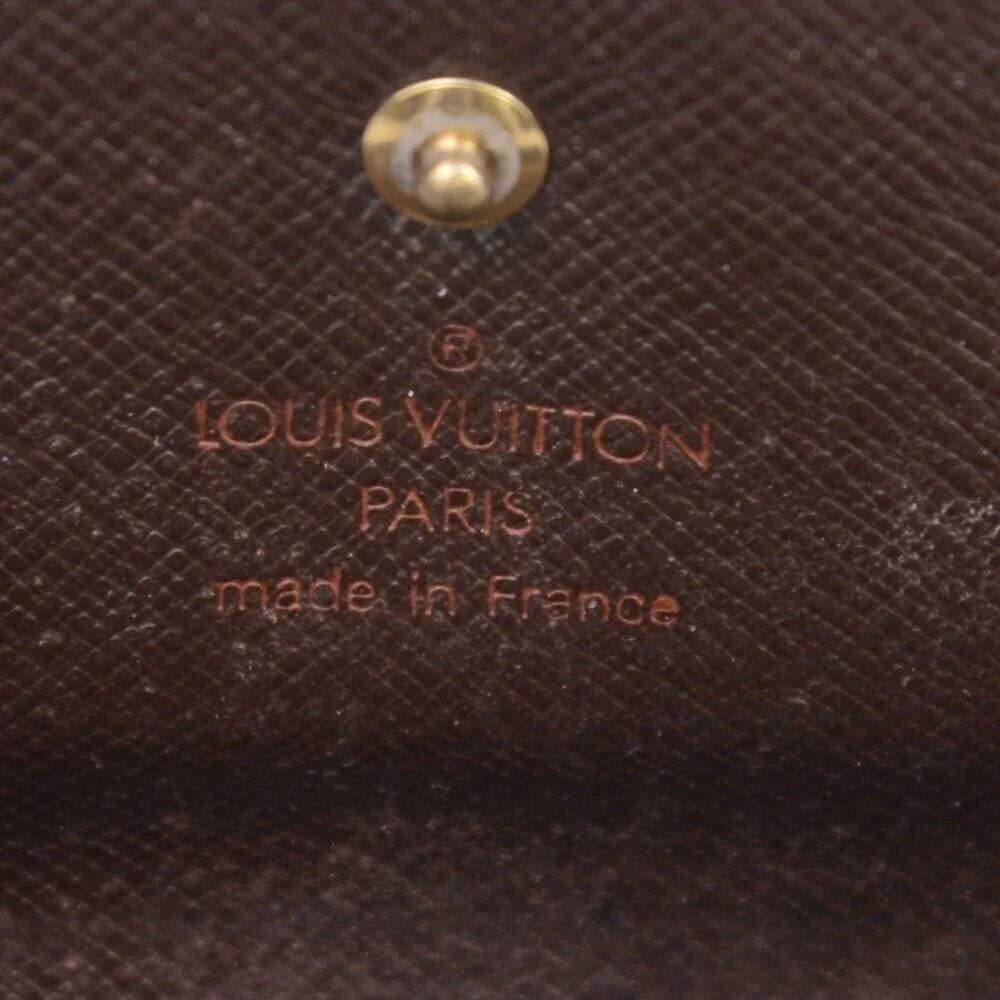 Louis Vuitton Damier Ebene Sarah Wallet Brown
