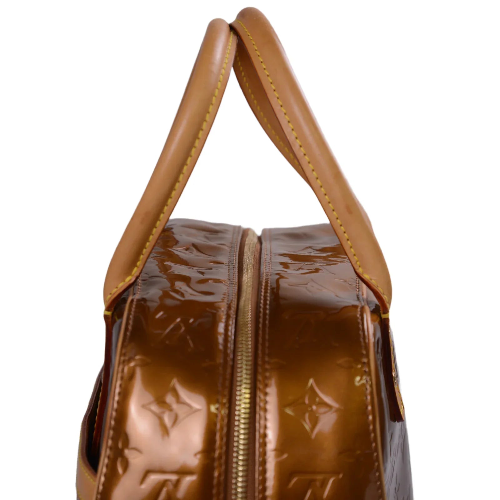 Louis Vuitton Monogram Vernis Tompkins Bag, Square, Bronze