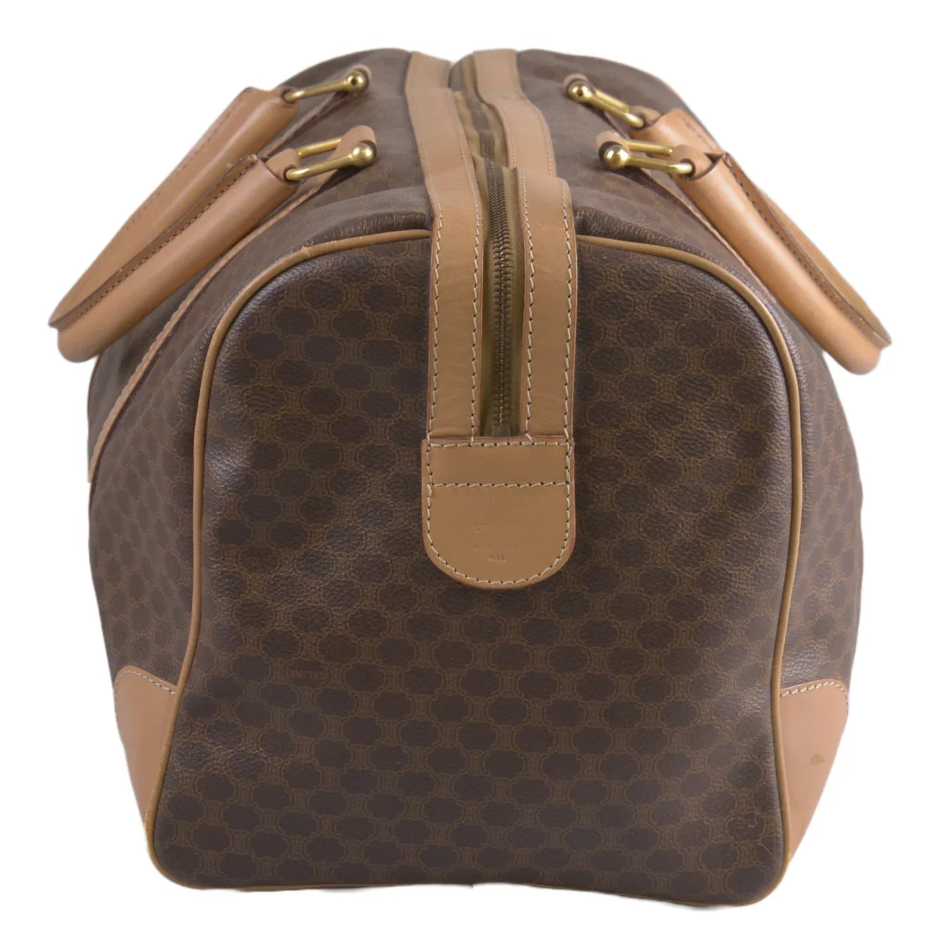 Celine Macadam Travel Boston Bag Brown