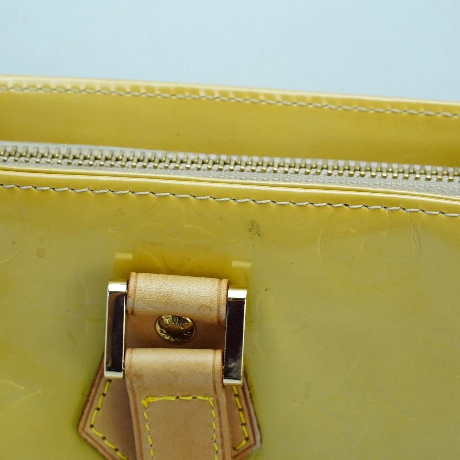 Louis Vuitton Vernis Houston Tote Bag Yellow