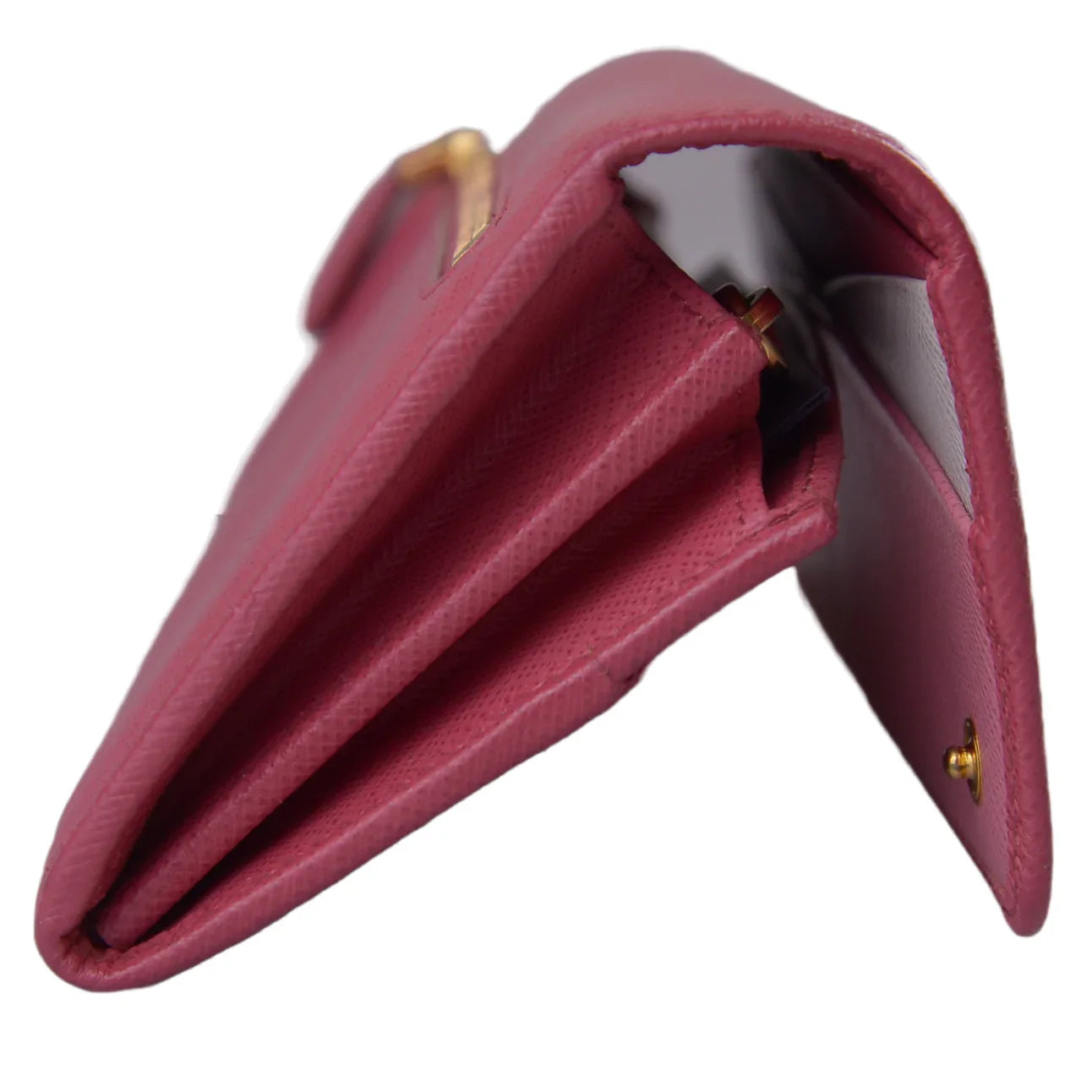 Prada Saffiano Leather Long Wallet and Card Holder Pink