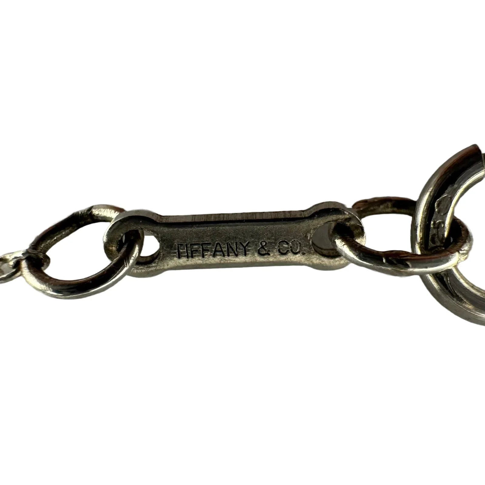Tiffany & Co Mini Bean Pendant Necklace Sterling Silver