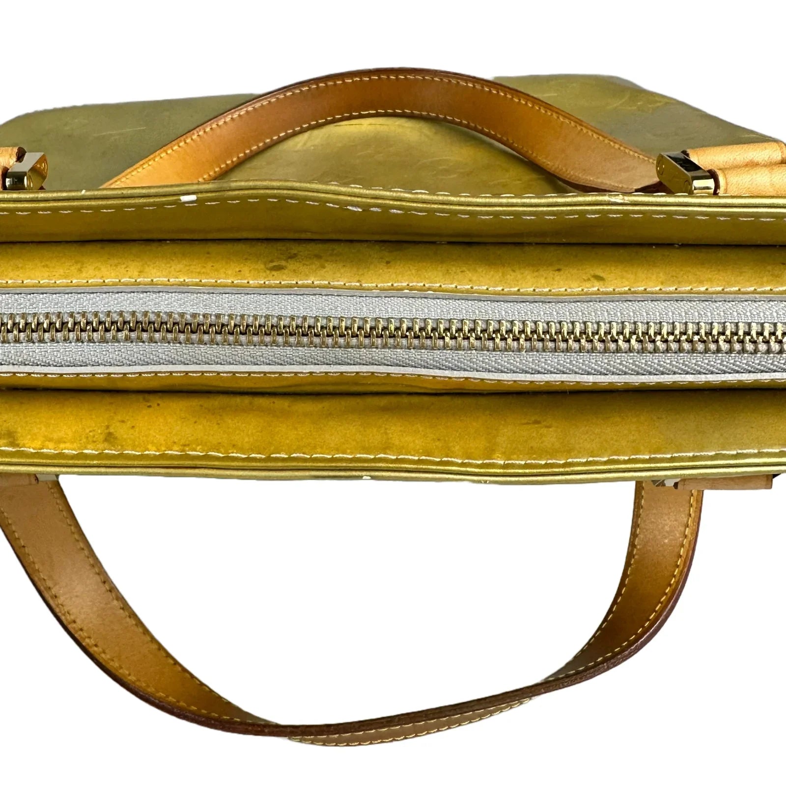 Louis Vuitton Monogram Vernis Houston Tote Bag, Gold and Tan