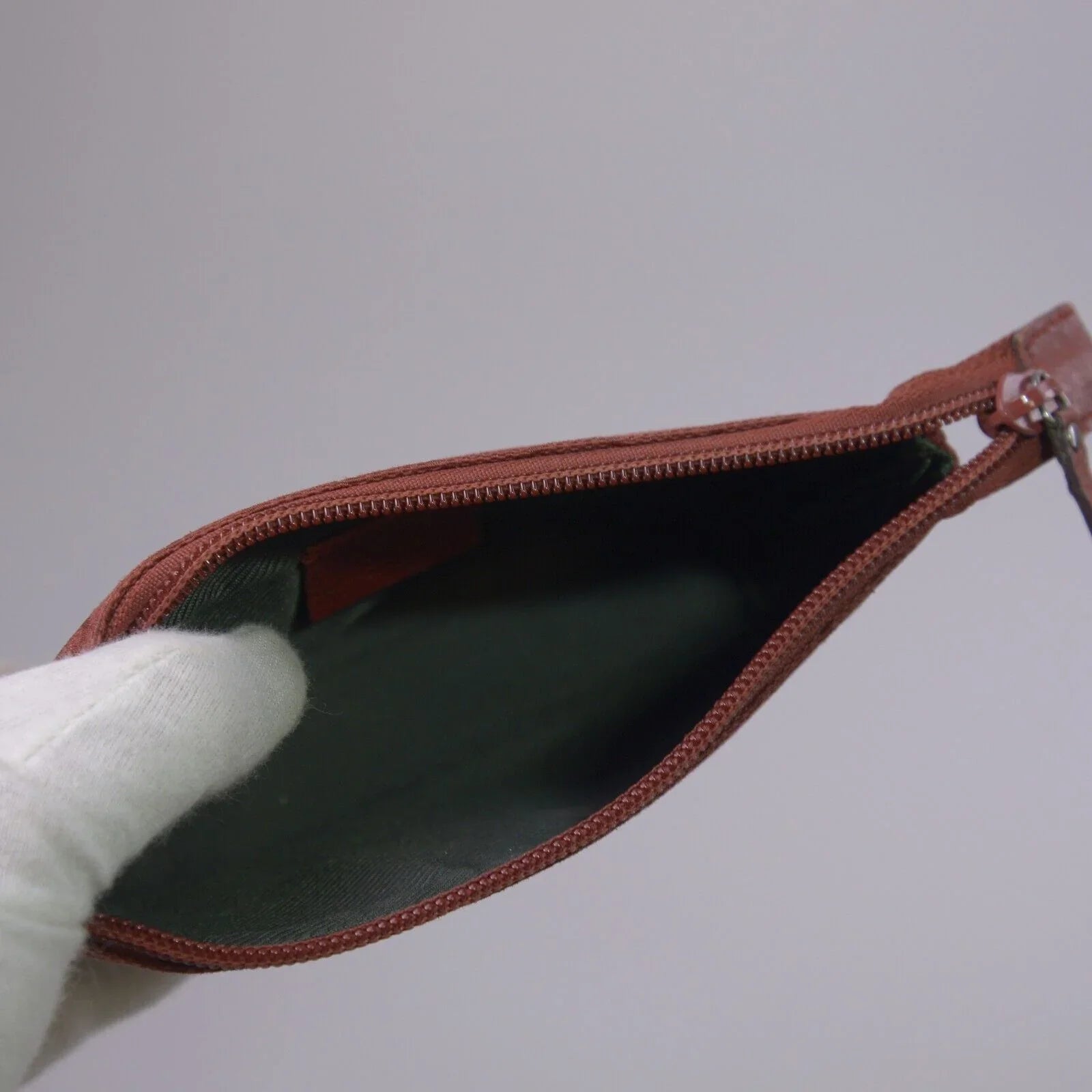 Gucci Monogram Clutch Pouch Bag Red