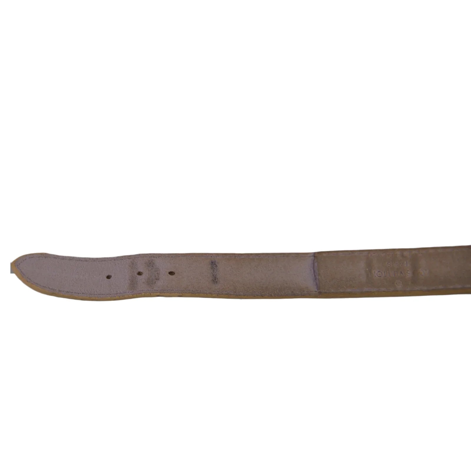 Louis Vuitton Good Luck Monogram Leather Bangle, Beige