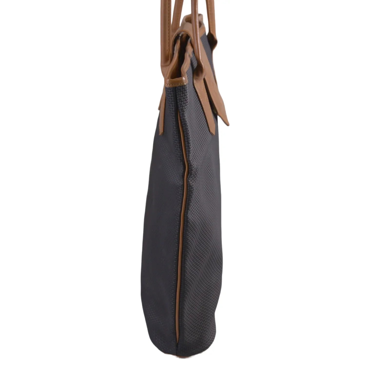 YSL Yves Saint Laurent Leather x Canvas Large Tote