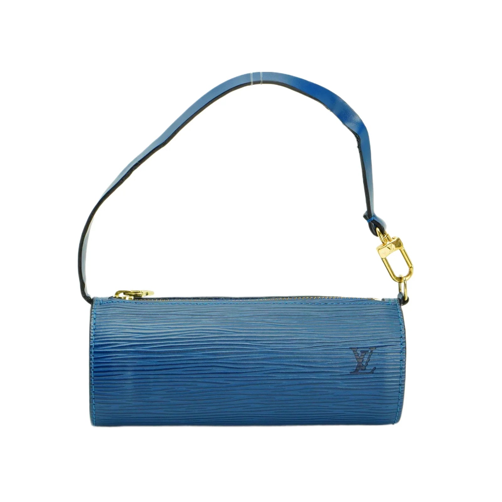 Louis Vuitton Epi Papillon Blue Bag With Pouch