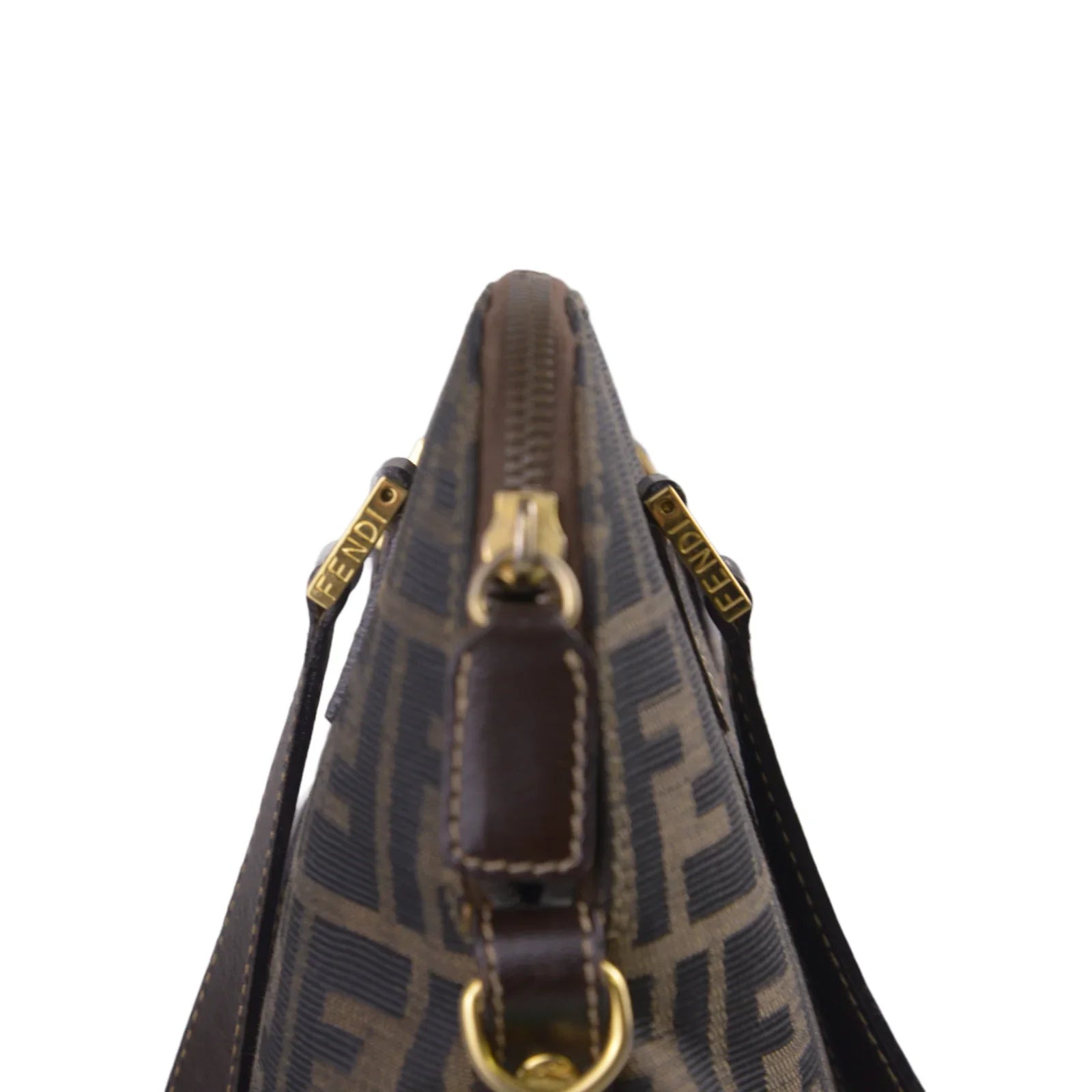 Fendi FF Zucca Monogram Handbag Tobacco