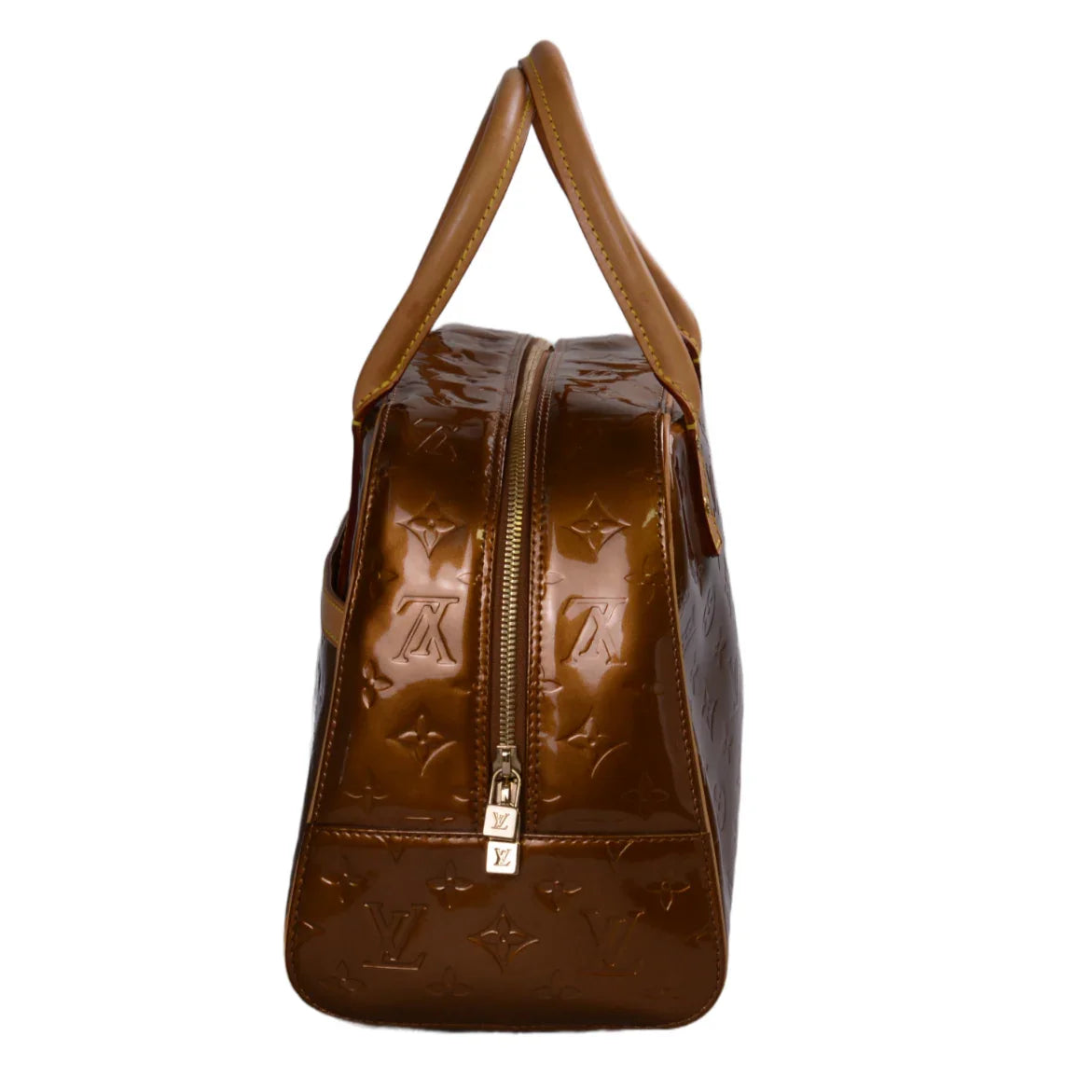 Louis Vuitton Monogram Vernis Tompkins Bag, Square, Bronze