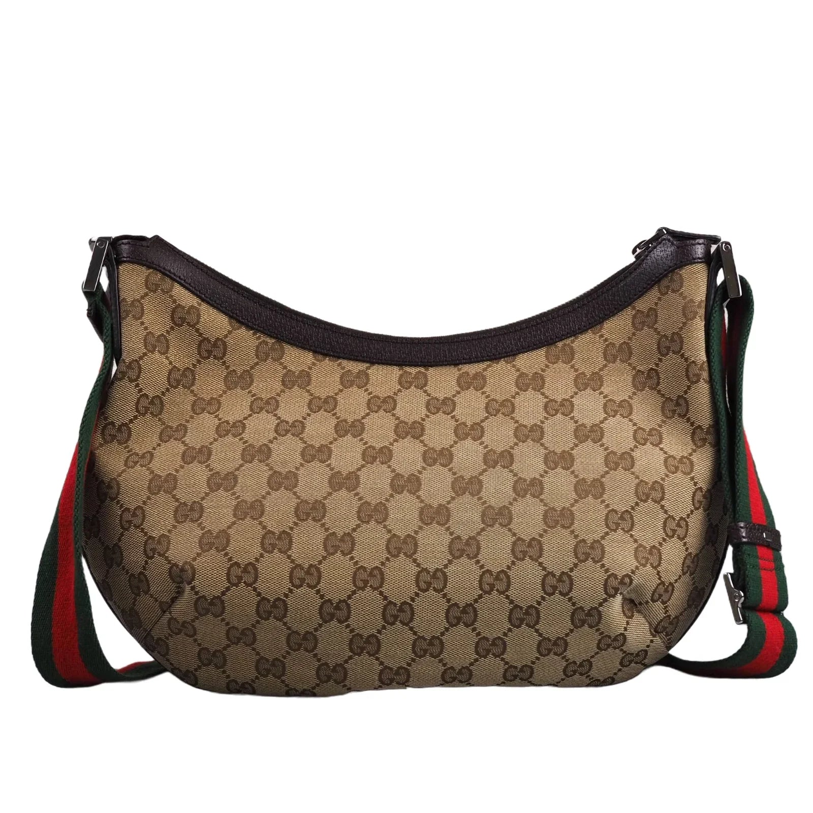 Gucci Crossbody Canvas Shoulder Bag Brown