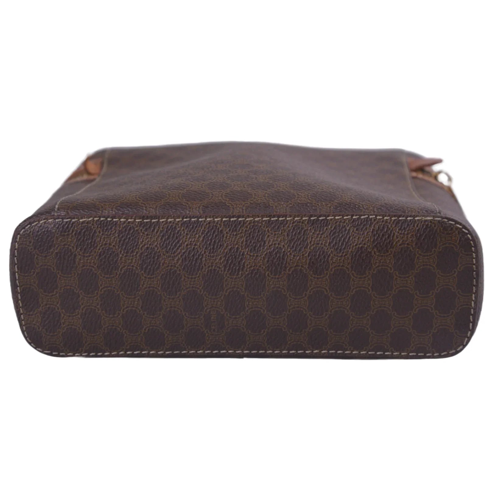 Celine Macadam Monogram Vanity Bag Brown