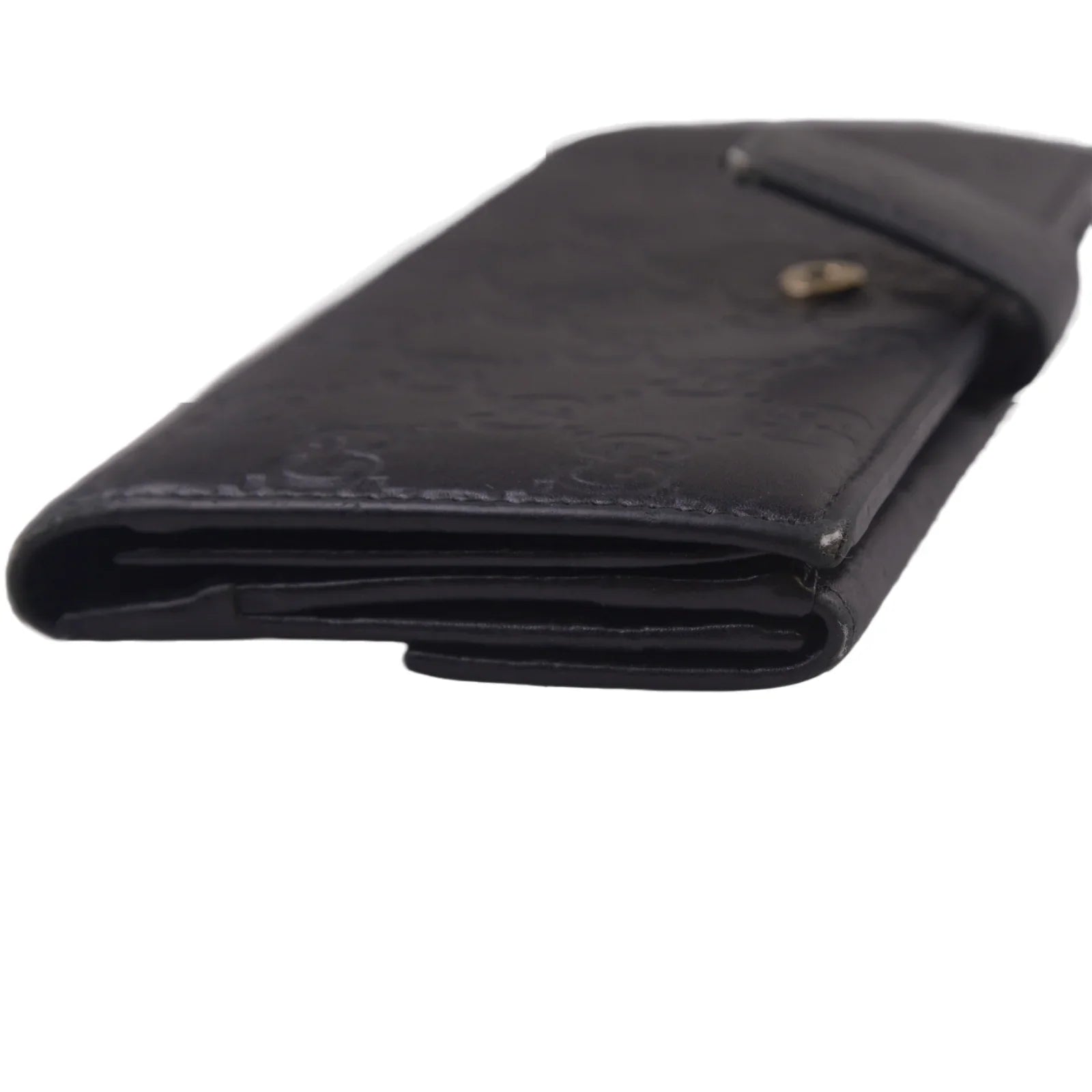 Gucci Black Continental Leather Wallet