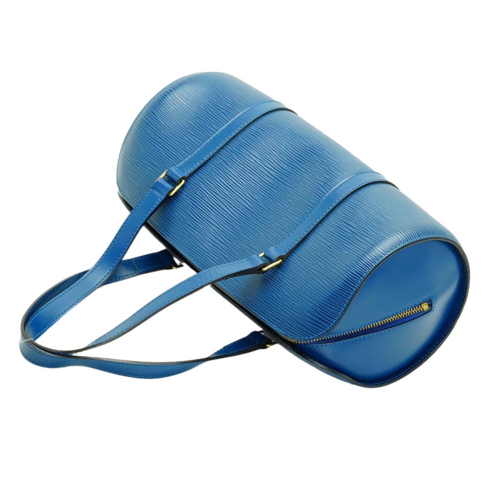 Louis Vuitton Epi Papillon Blue Bag With Pouch