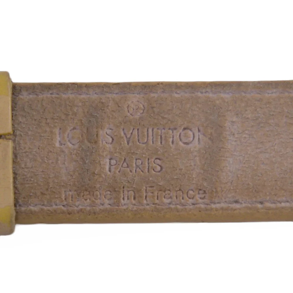 Louis Vuitton Good Luck Monogram Leather Bangle, Beige