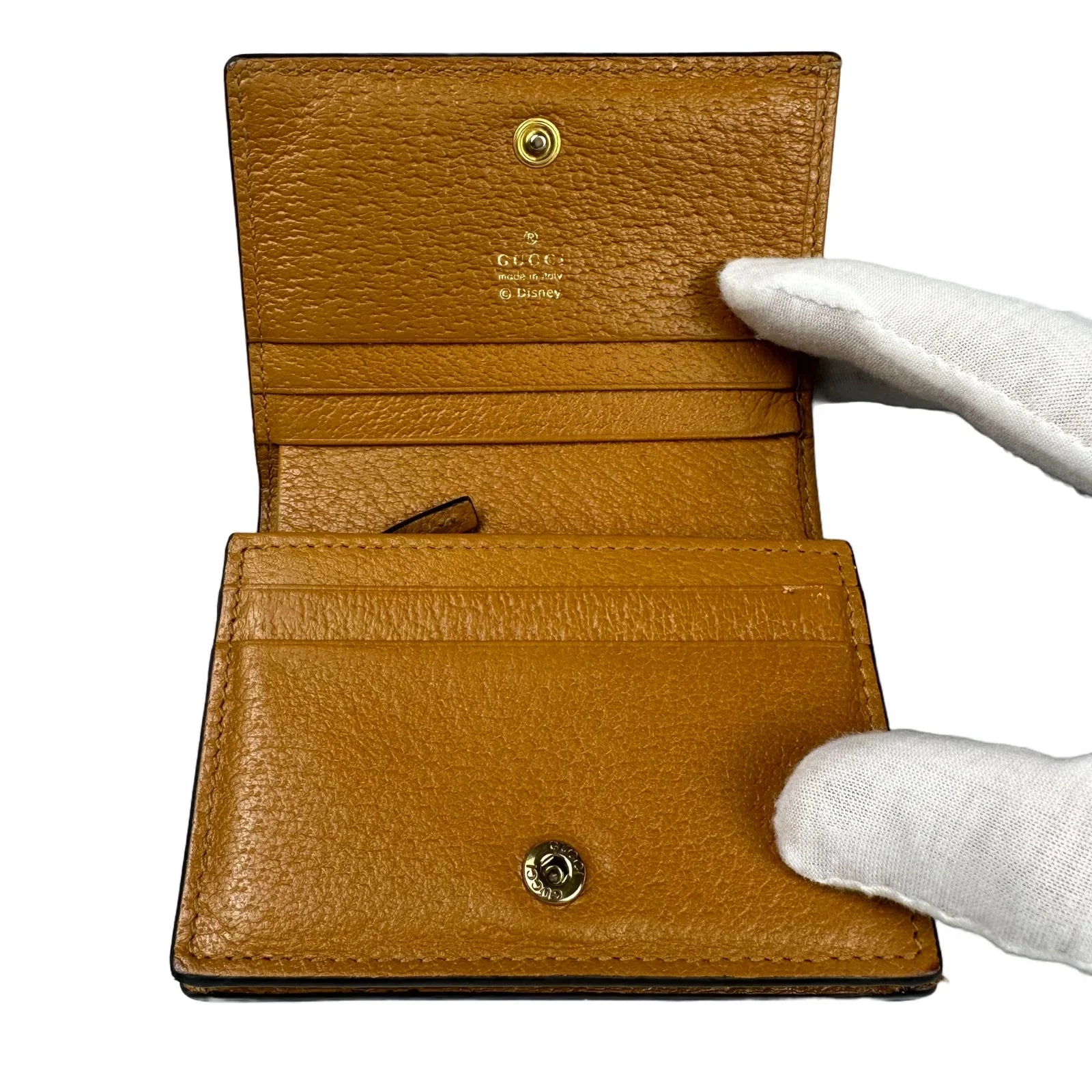 Gucci X Disney Collaboration Mickey GG Folio Fold Wallet