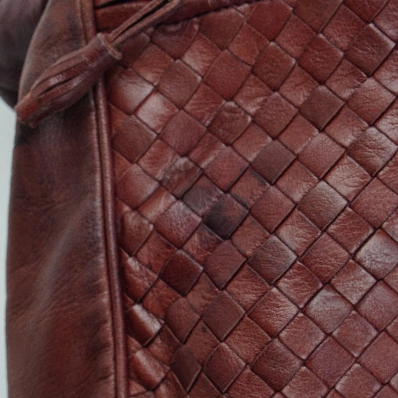 Bottega Veneta Intrecciato Leather Fold Over Shoulder Bag Brown