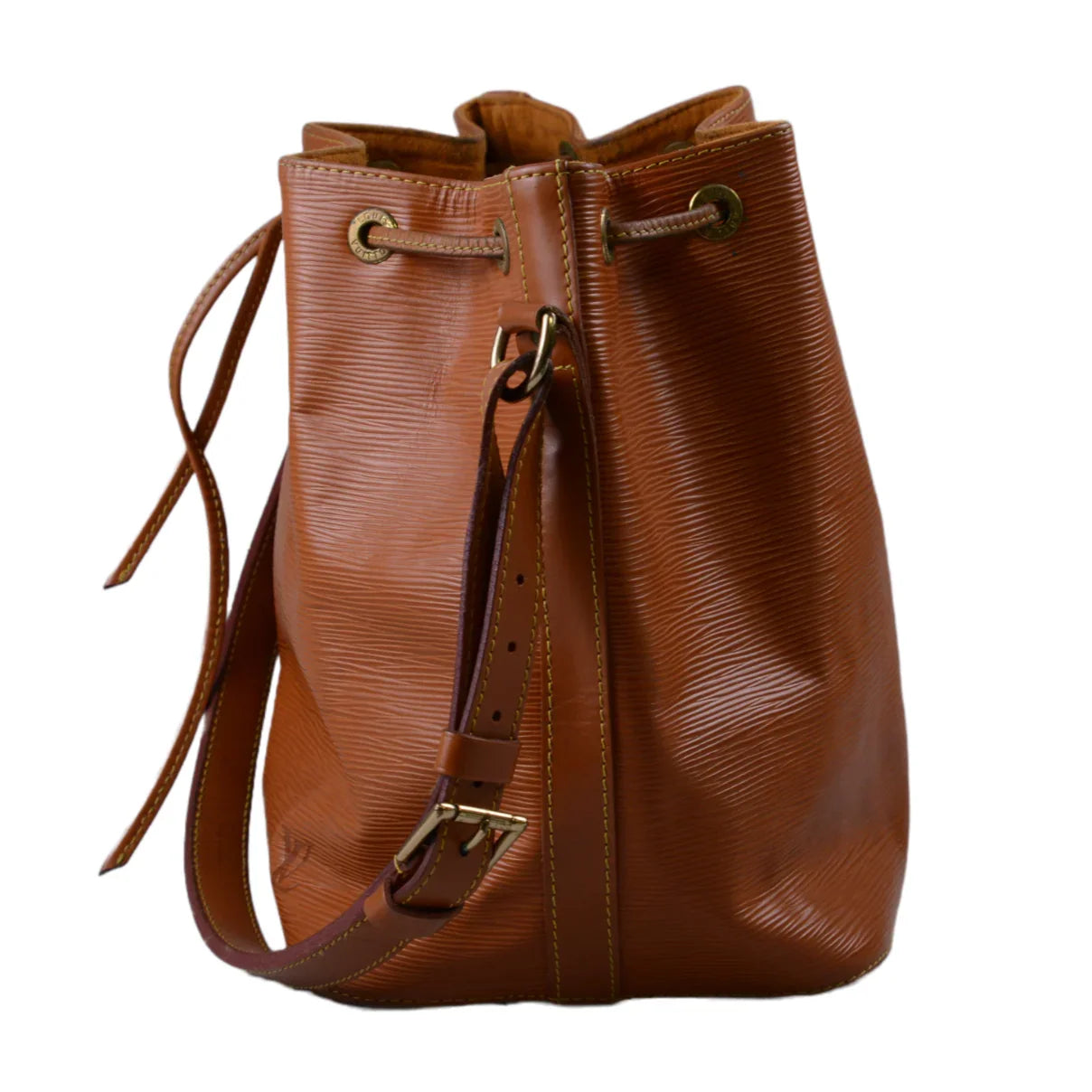 Louis Vuitton Epi Noe Bucket Petit Mini Bag Brown