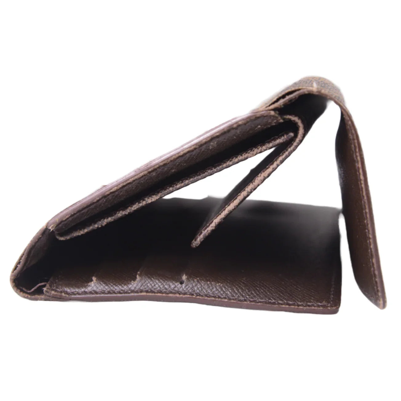 Louis Vuitton Damier Ebene Sarah Wallet Brown