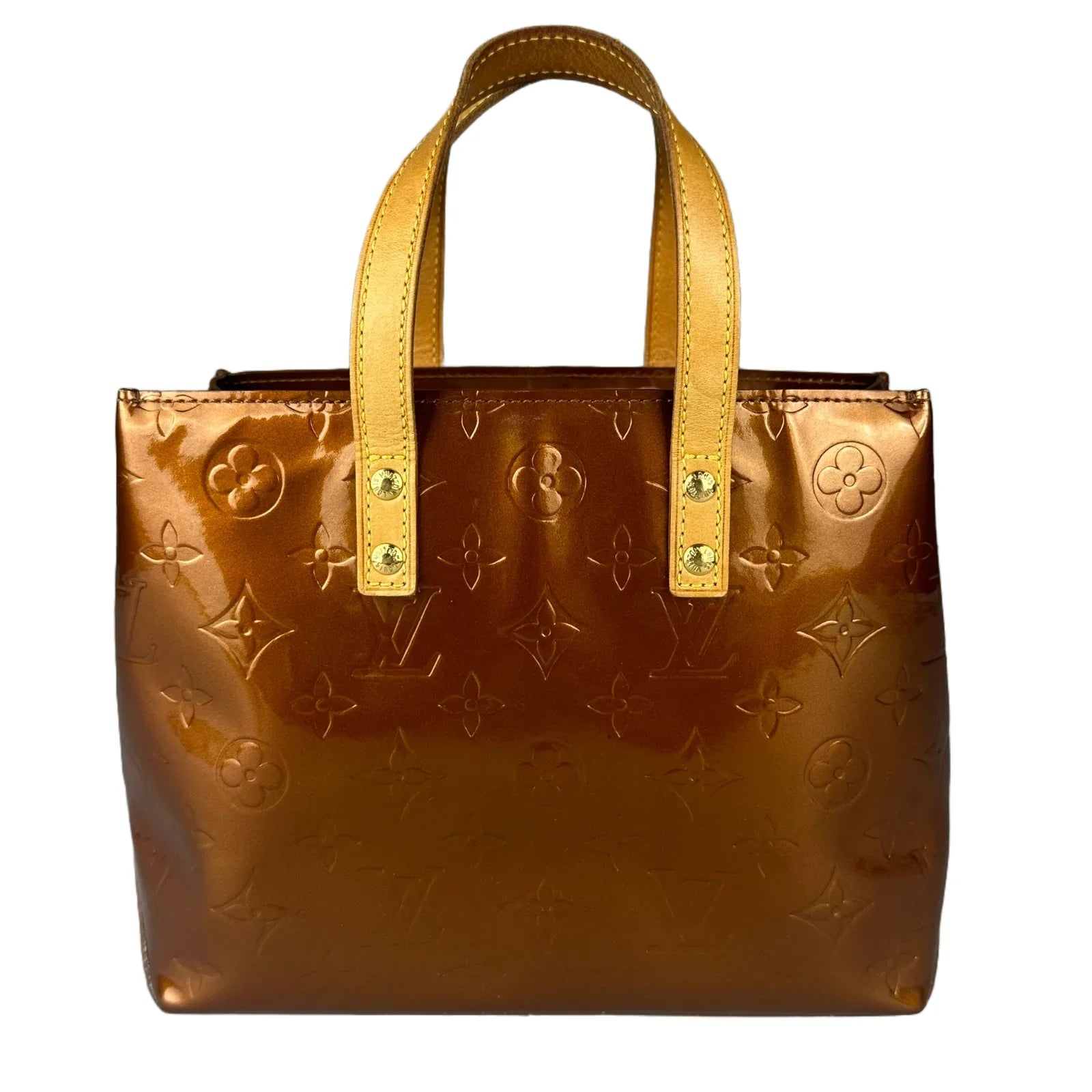 Louis Vuitton Monogram Vernis Reade PM Bag, Bronze