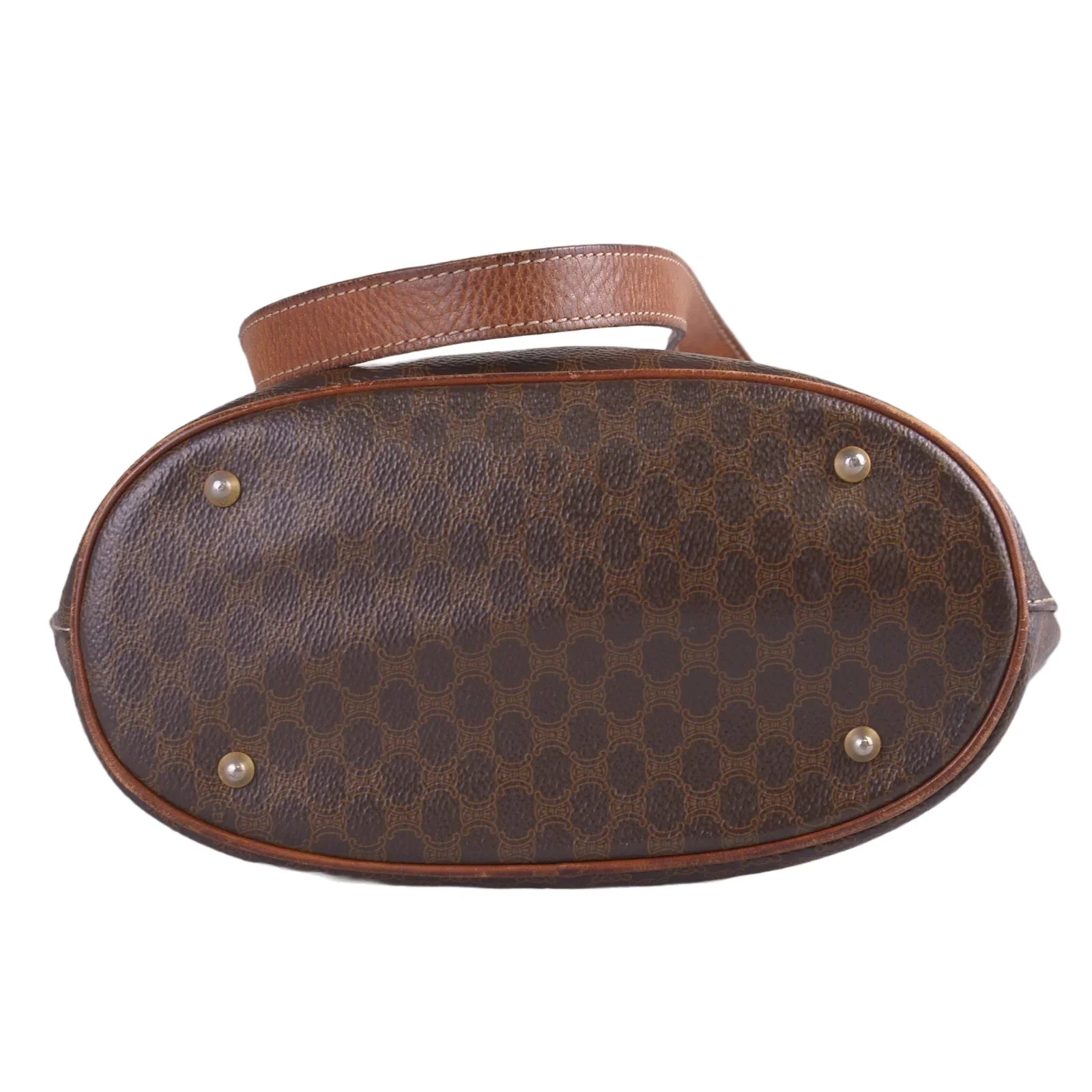 Celine Macadam Monogram Tote Bag Brown