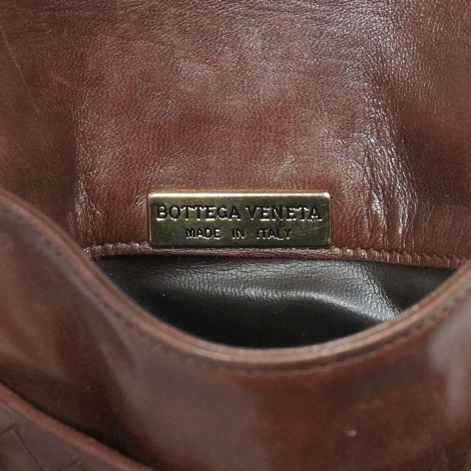 Bottega Veneta Intrecciato Mini Crossbody Bag Brown