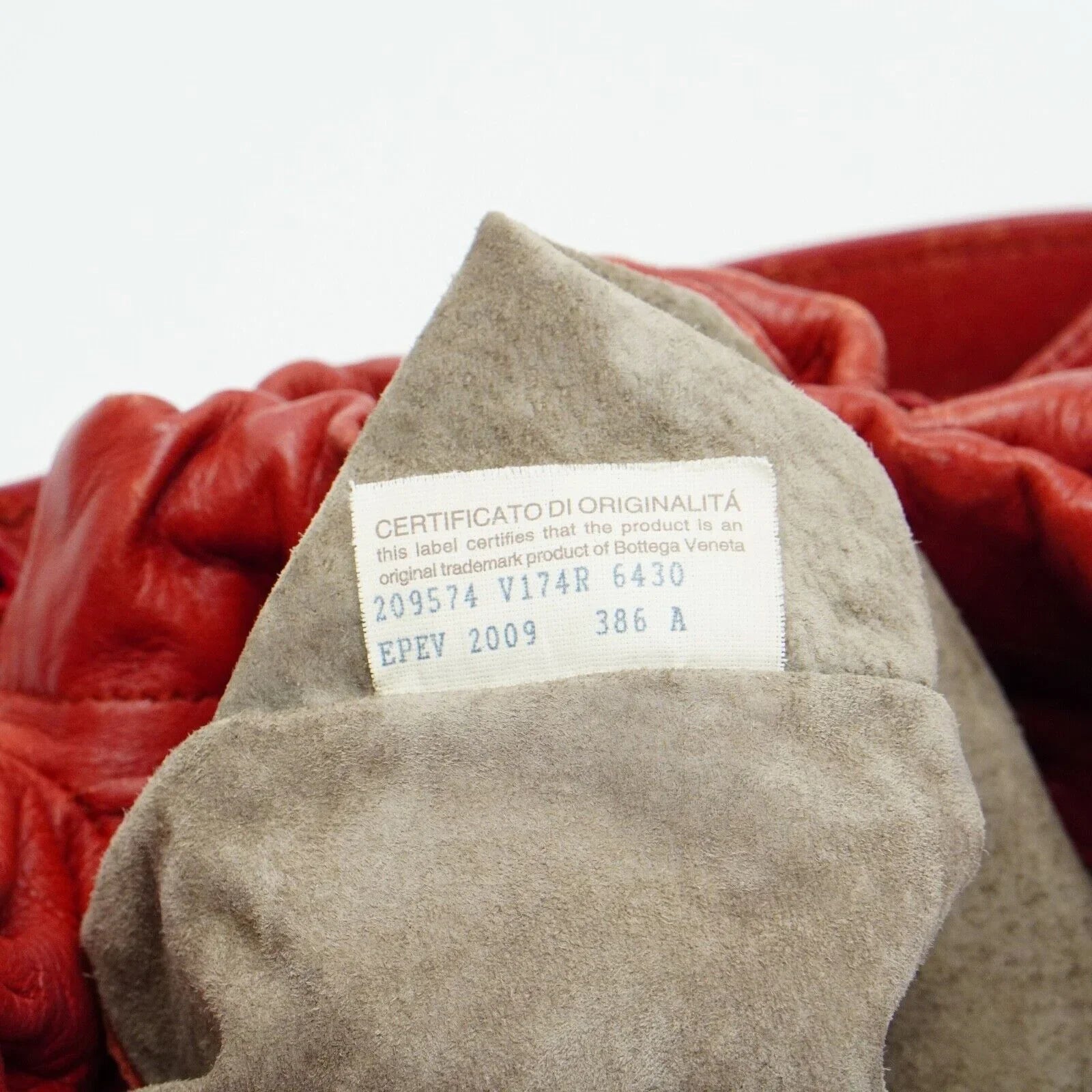 Bottega Veneta Double Drawstring Handbag Red