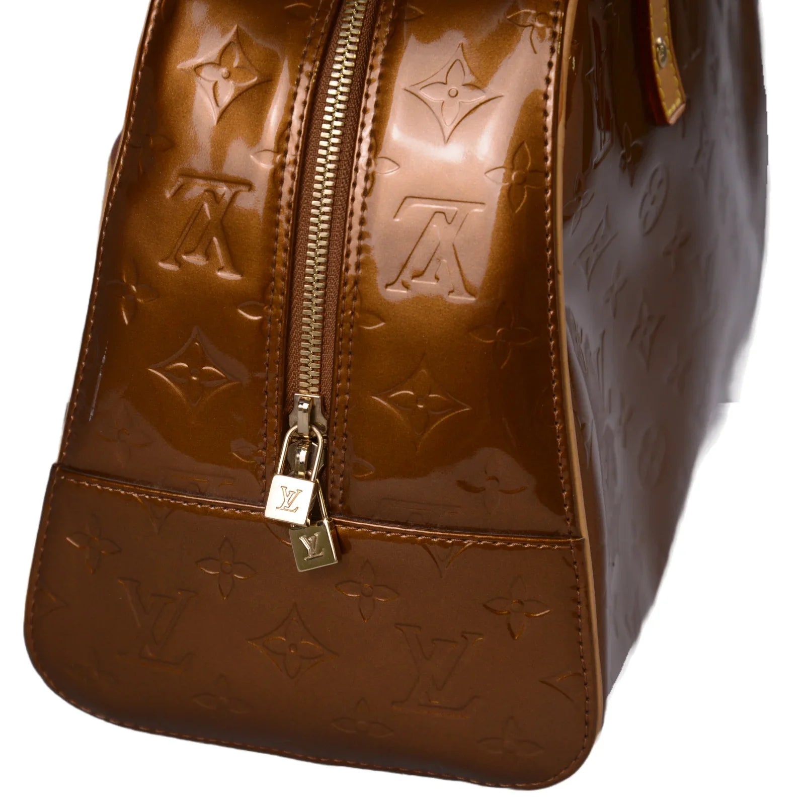 Louis Vuitton Monogram Vernis Tompkins Bag, Square, Bronze