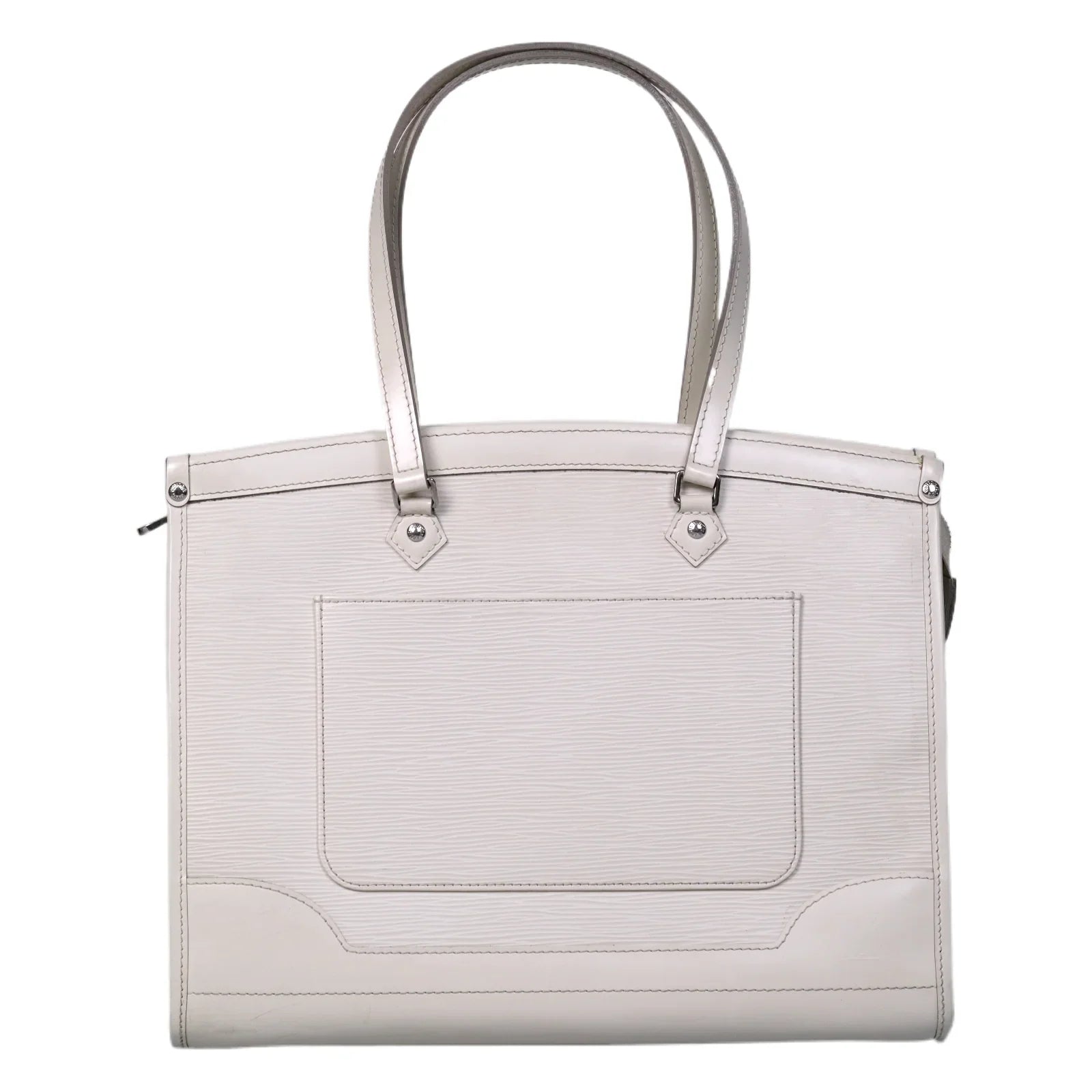 Louis Vuitton Madeleine Epi GM Bag White