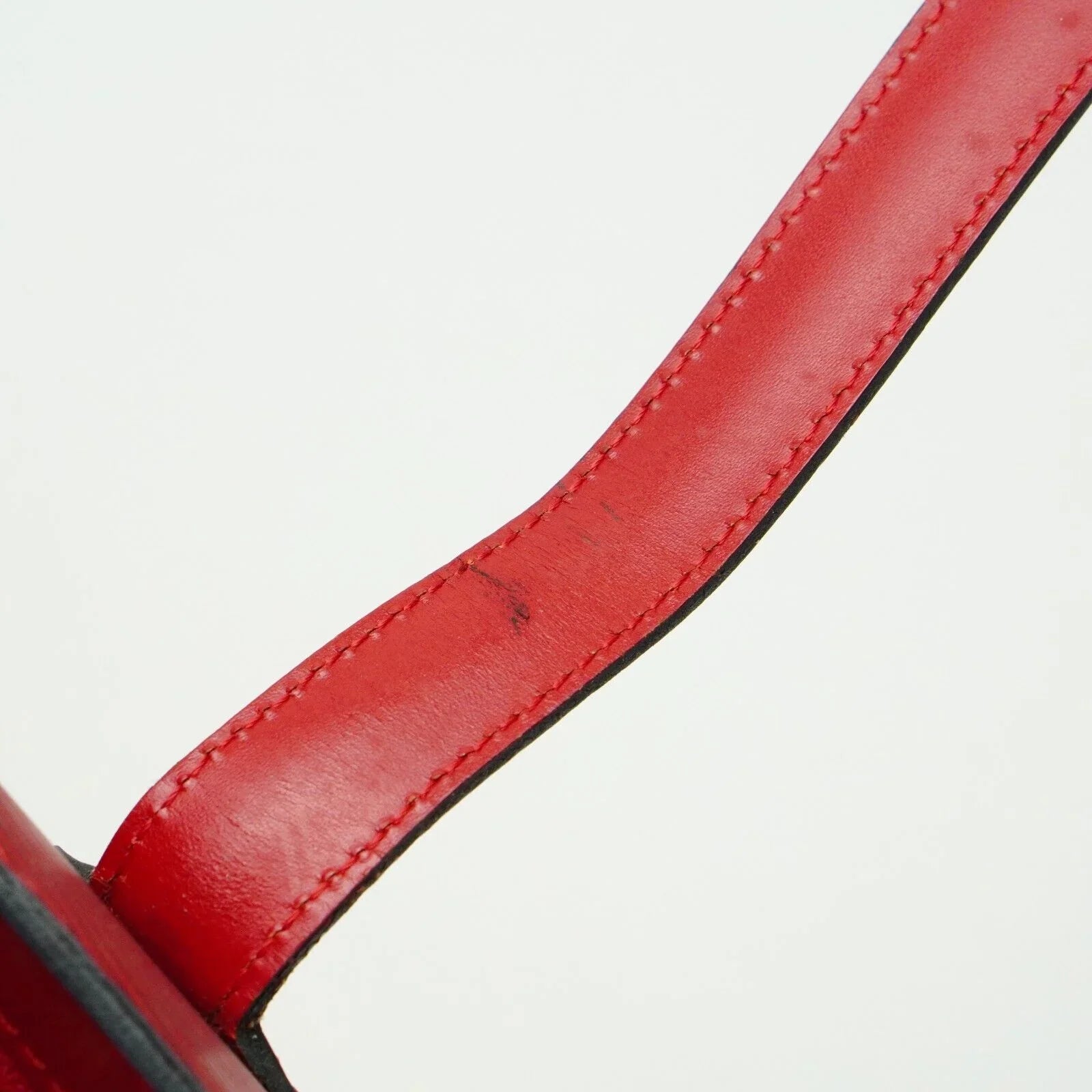 Louis Vuitton Saint Jacques Epi Leather Shoulder Bag Red