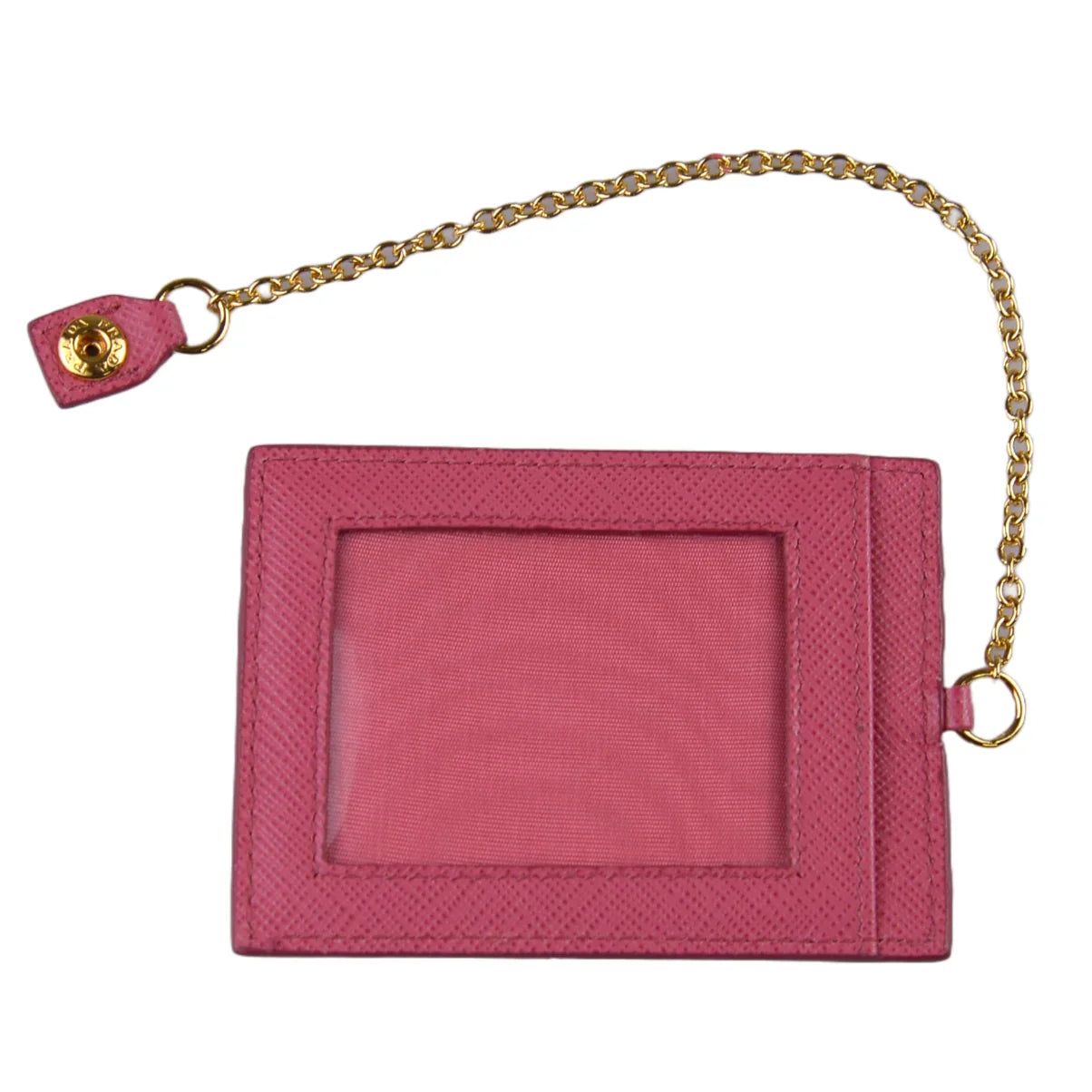 Prada Saffiano Leather Long Wallet and Card Holder Pink