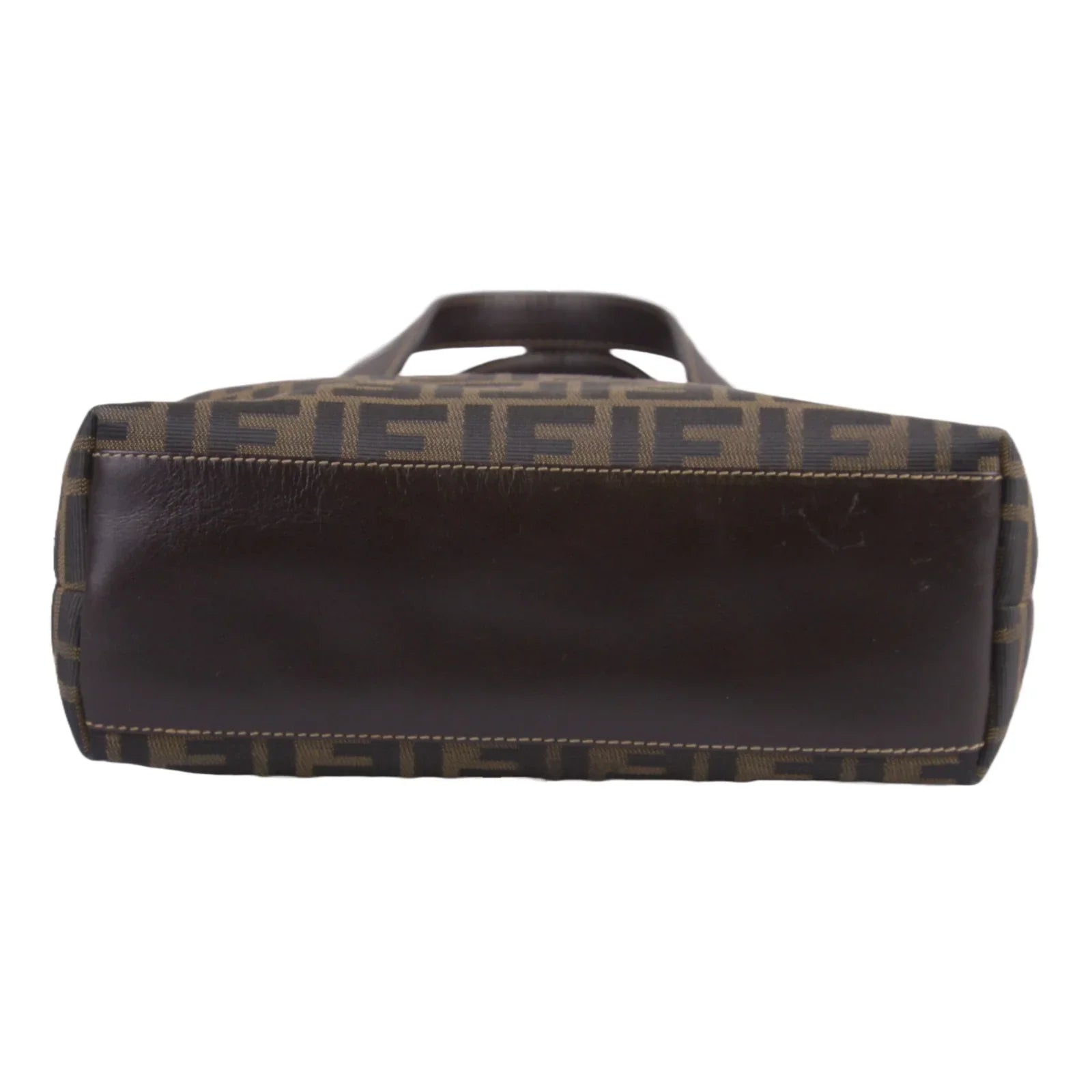 Fendi FF Zucca Monogram Handbag Tobacco