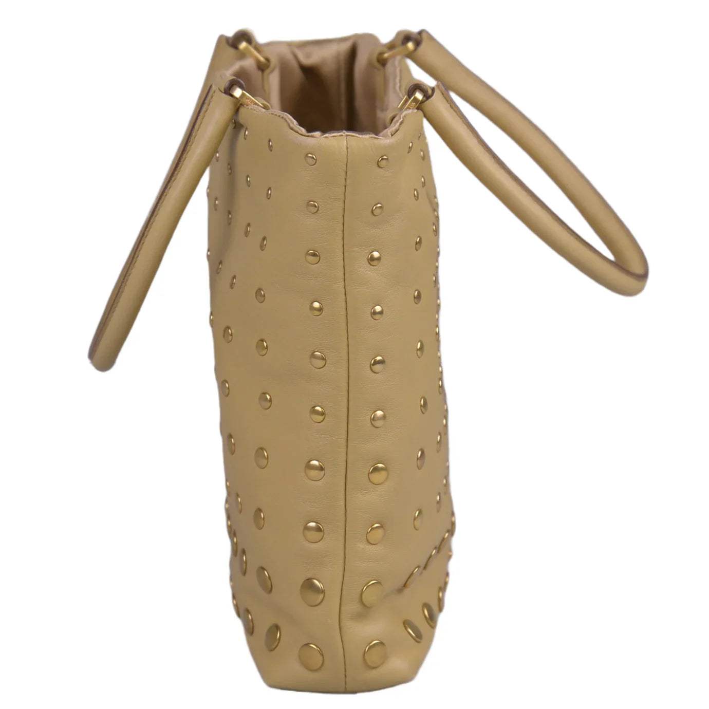 Prada Nappa Degrade Studded Mini Bag, Beige - Lost Designer