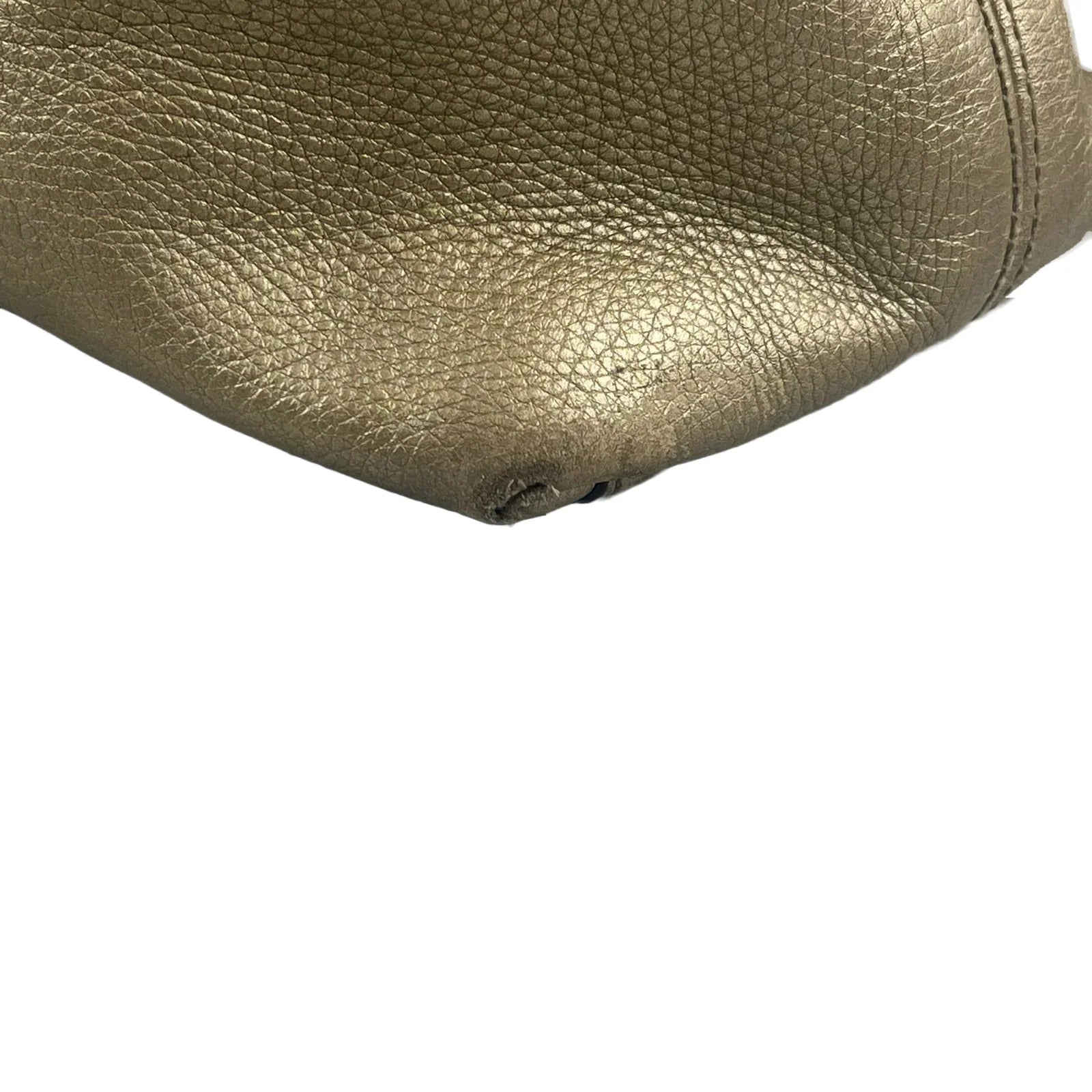 Gucci Interlocking GG Soho Working Tote Bag, Metallic Champagne