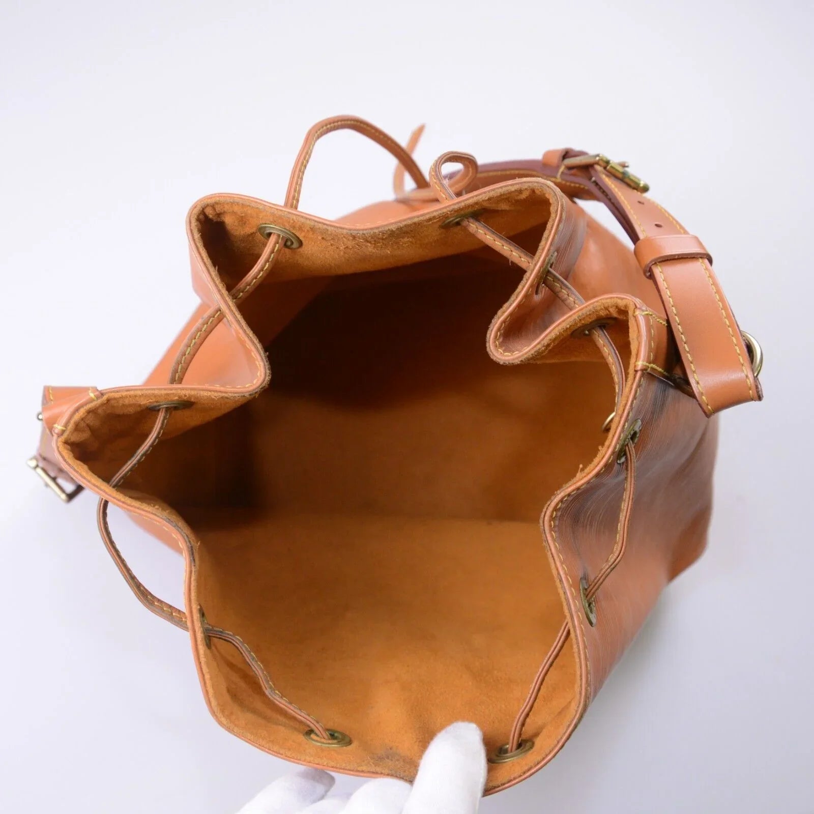 Louis Vuitton Epi Noe Bucket Petit Mini Bag Brown