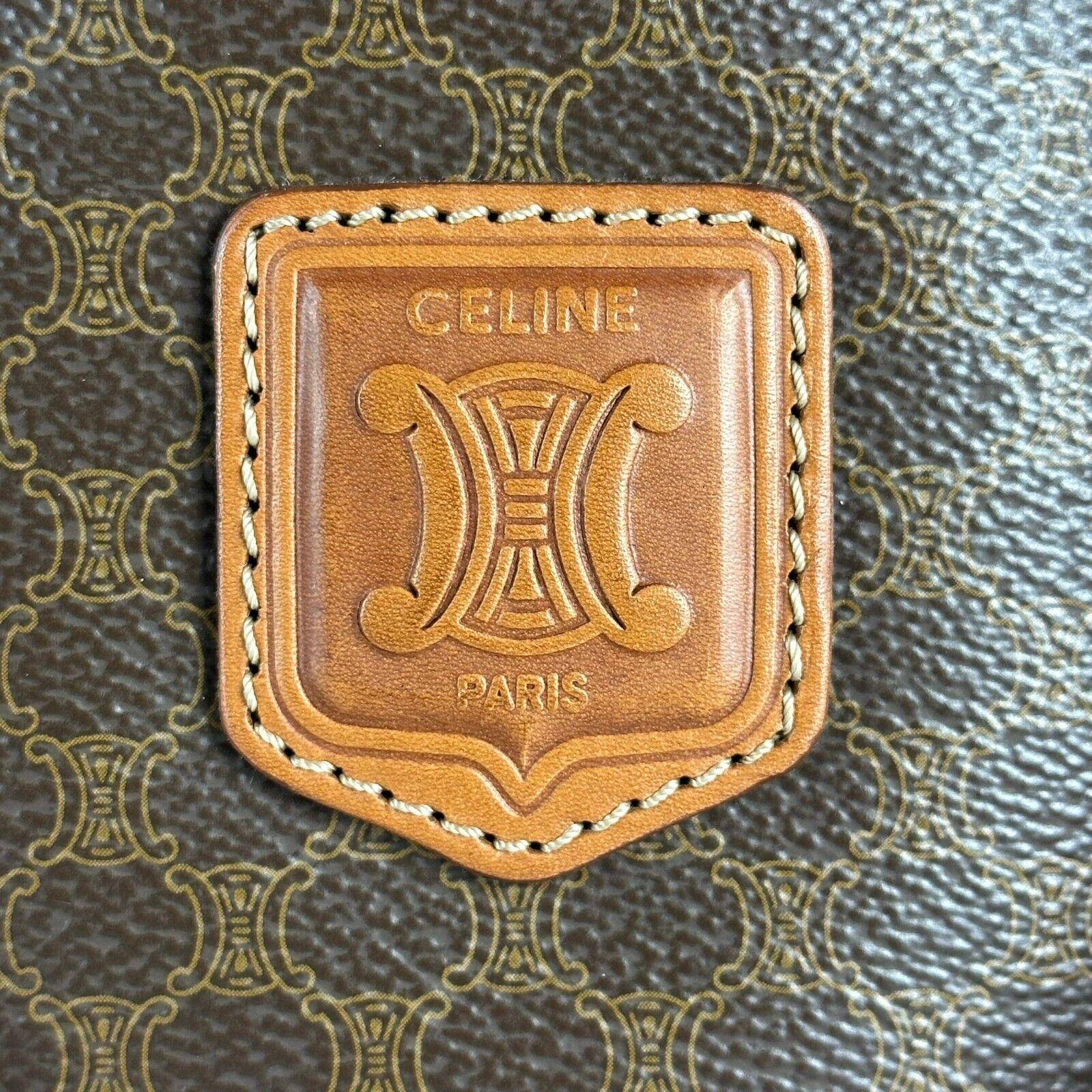 Celine Triomphe Macadam Monogram Mini Boston Bag