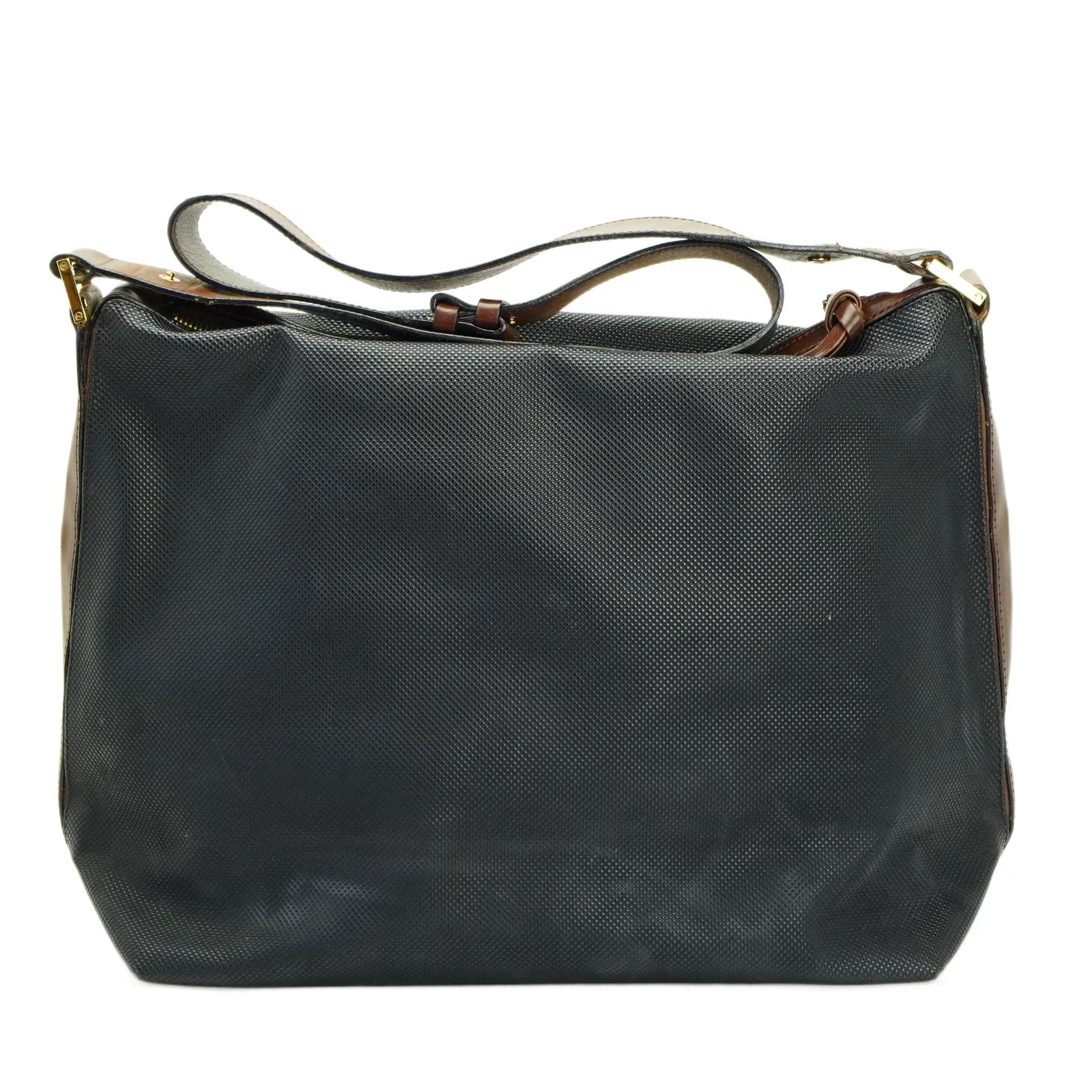 Bottega Veneta Canvas Shoulder Bag Black