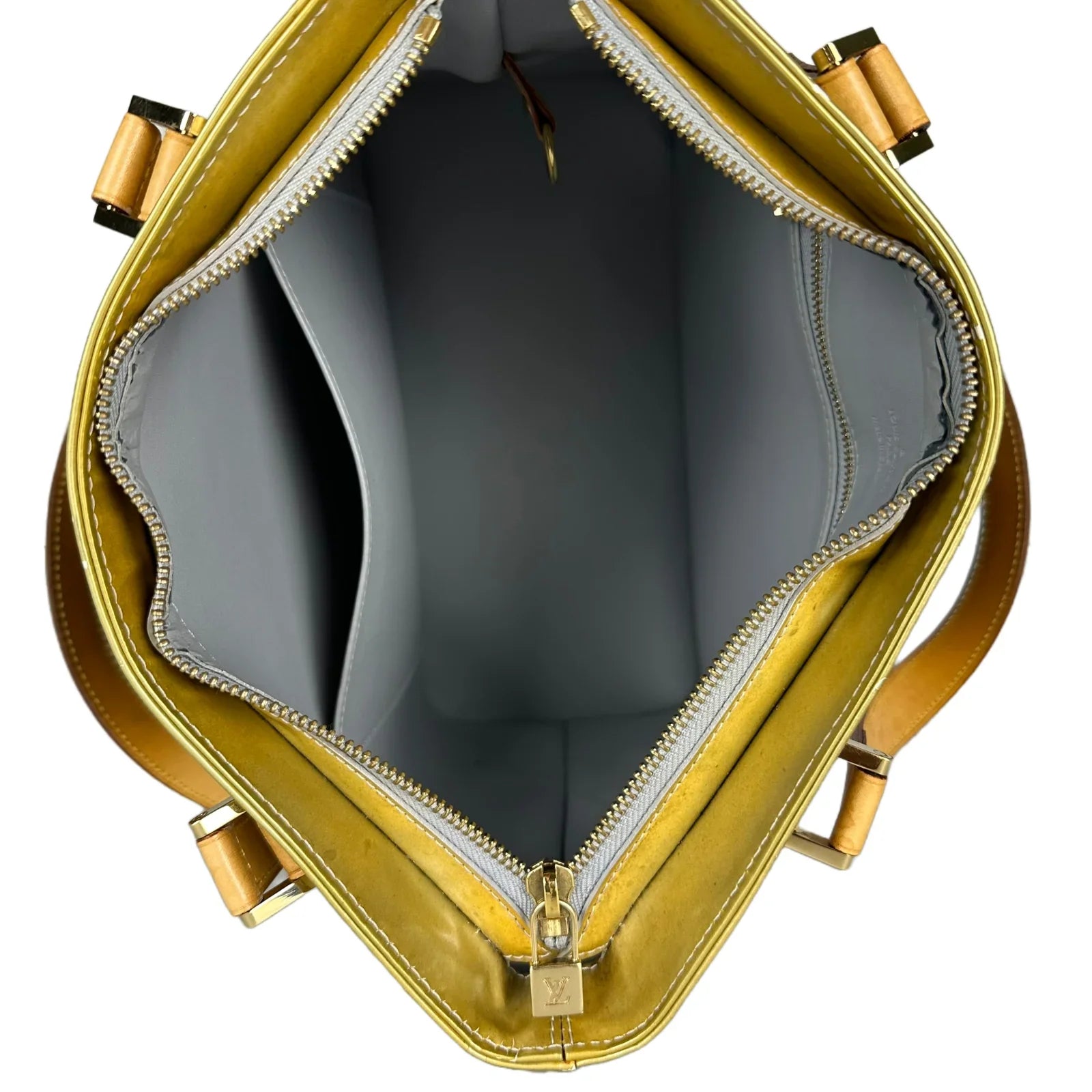 Louis Vuitton Monogram Vernis Houston Tote Bag, Gold and Tan