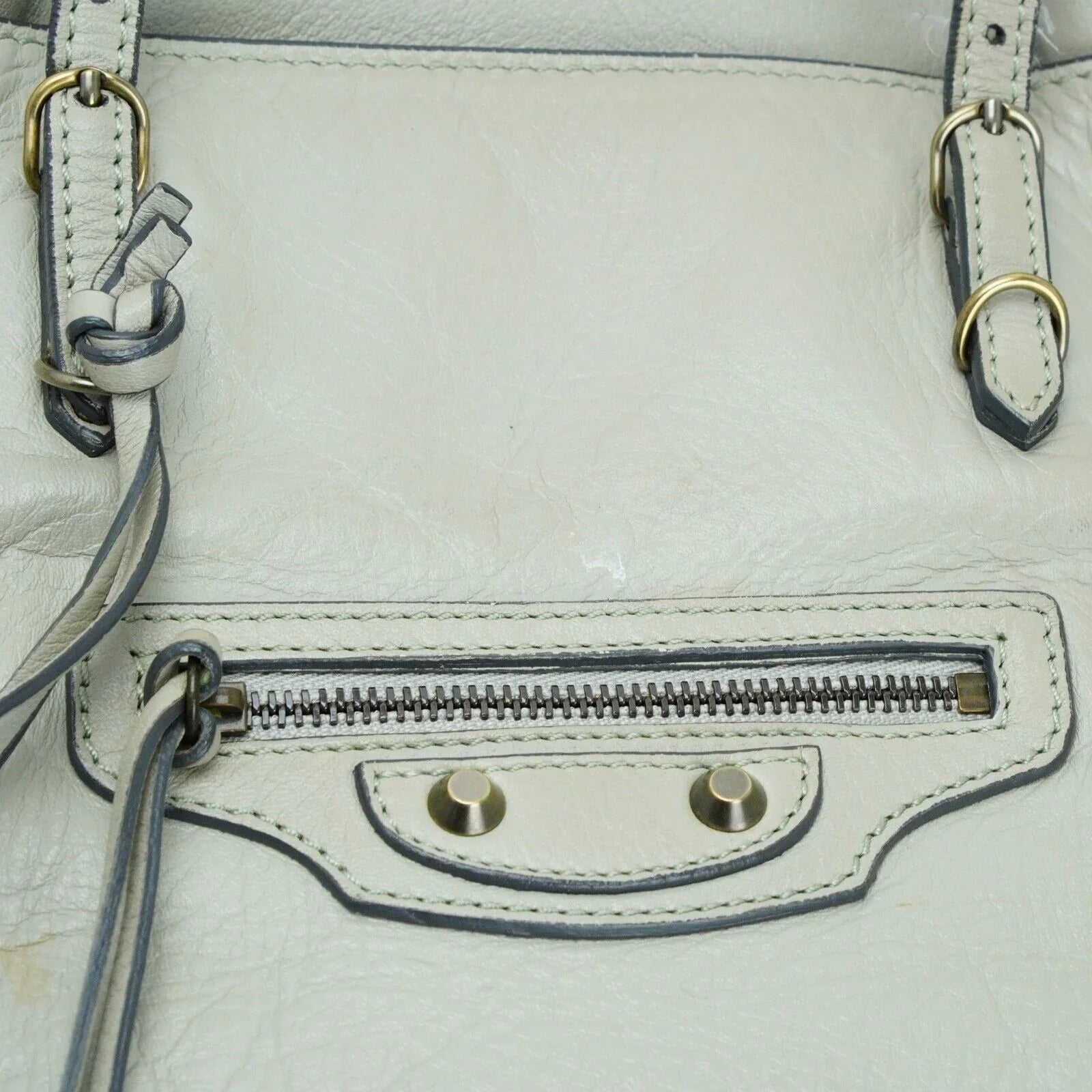 Balenciaga Paper Bag 2WAY leather Ivory