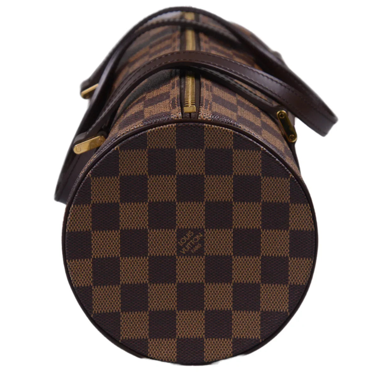 Louis Vuitton Damier Ebene Papillon 30 Monogram Bag With Pouch